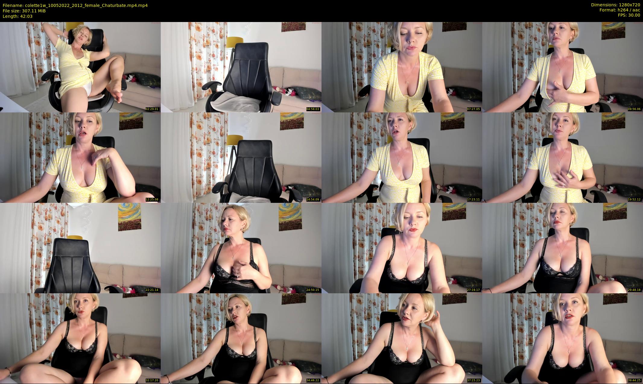 colette1w — 43 minute Chaturbate female cam show recording, 720p, May 10, 2022