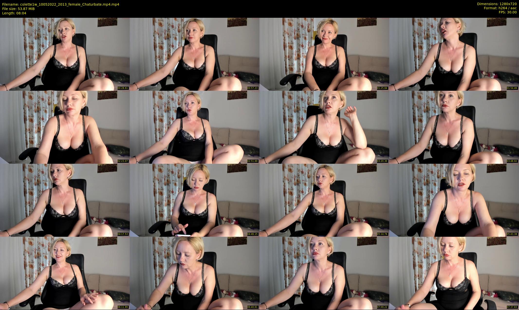 colette1w — 9 minute Chaturbate female cam show recording, 720p, May 10, 2022