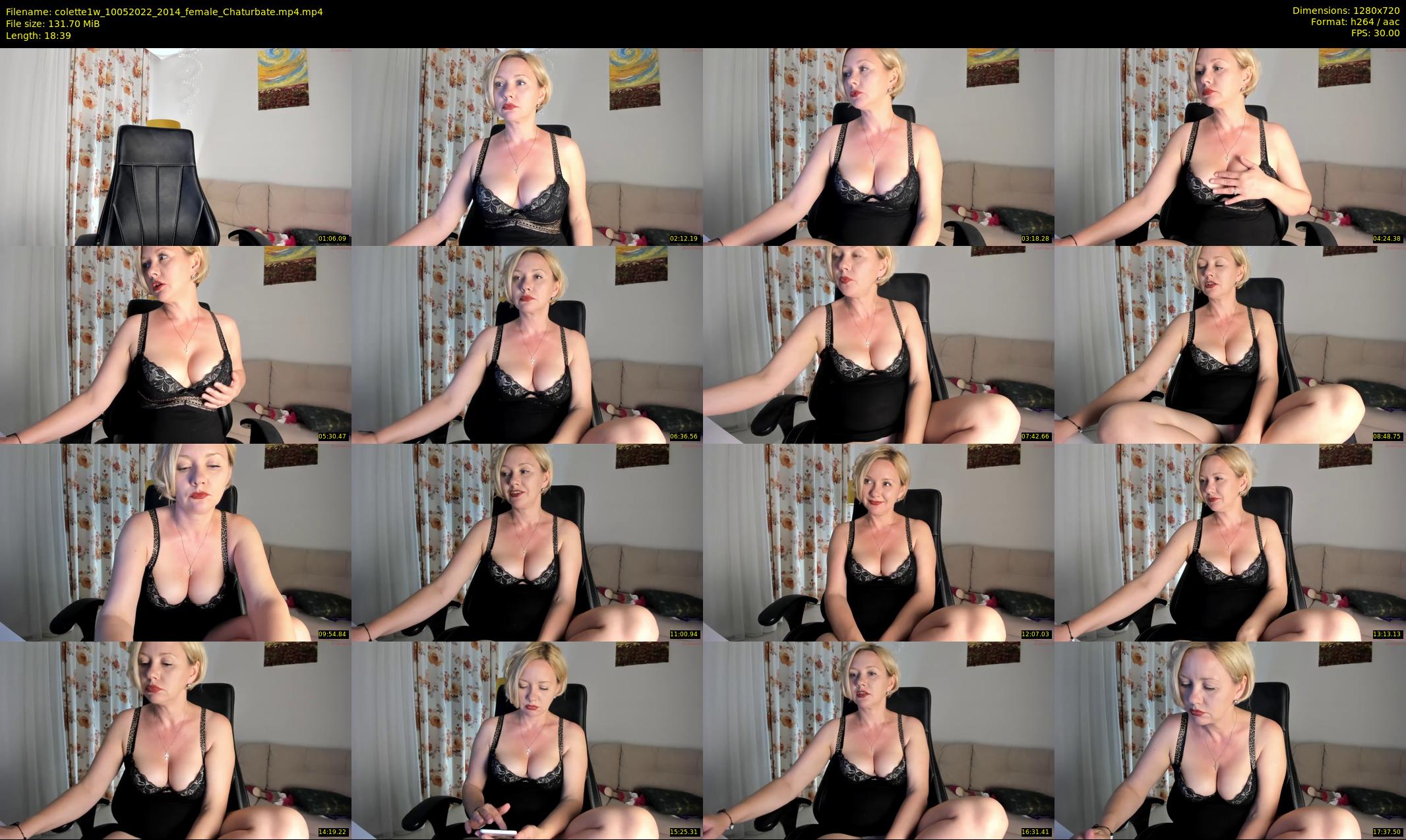 colette1w — 19 minute Chaturbate female cam show recording, 720p, May 10, 2022
