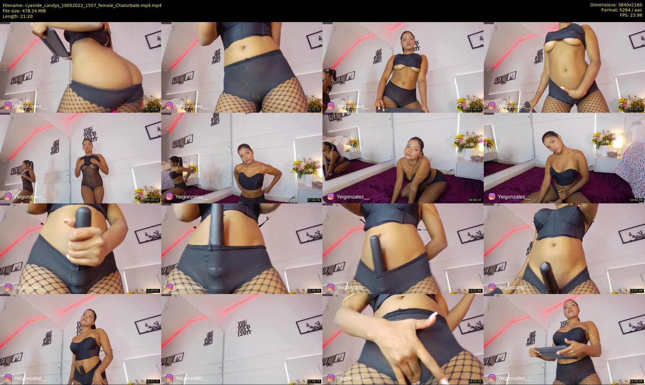 cyanide_candys — 22 minute Chaturbate female cam show recording, 4K, May 10, 2022