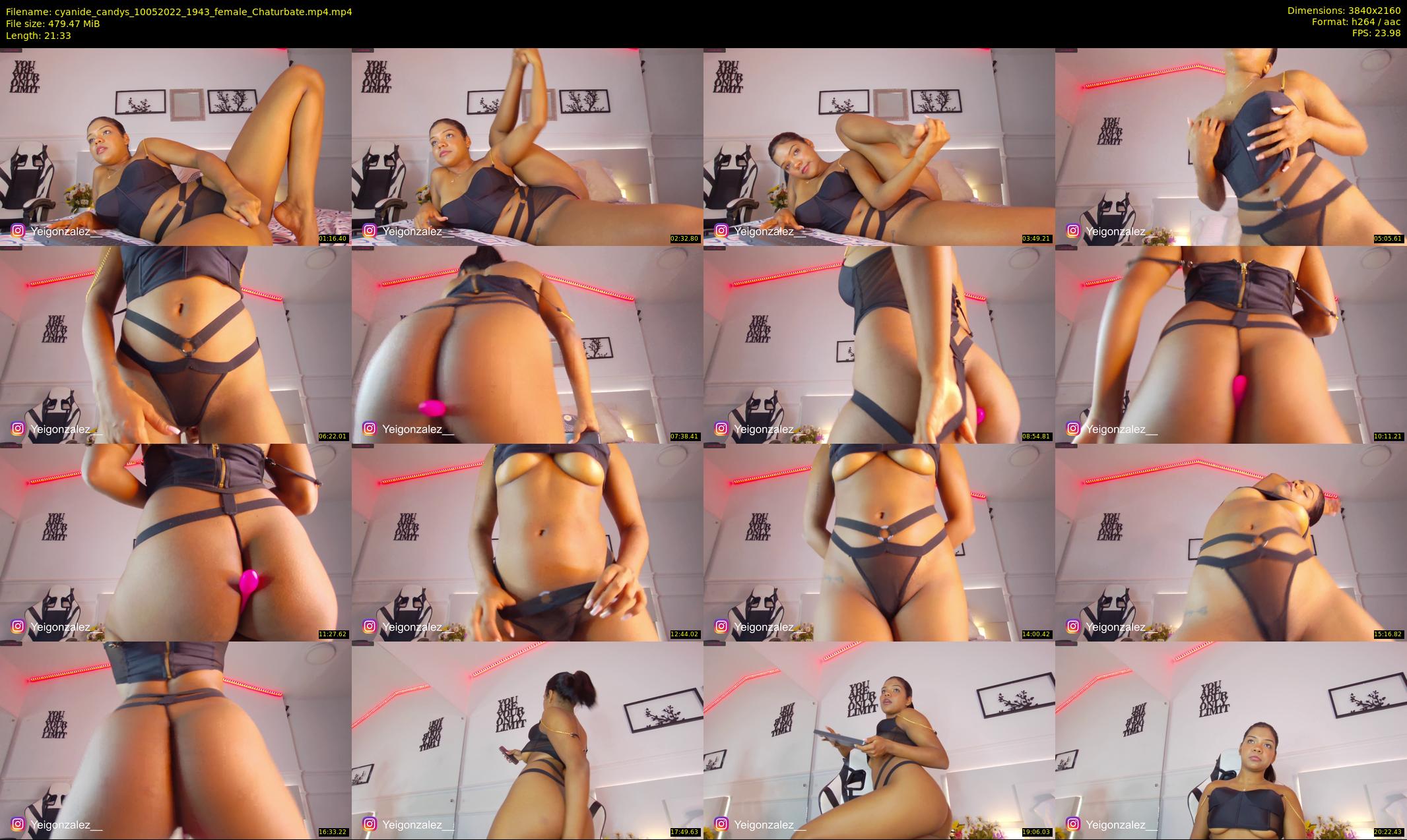 cyanide_candys — 22 minute Chaturbate female cam show recording, 4K, May 10, 2022