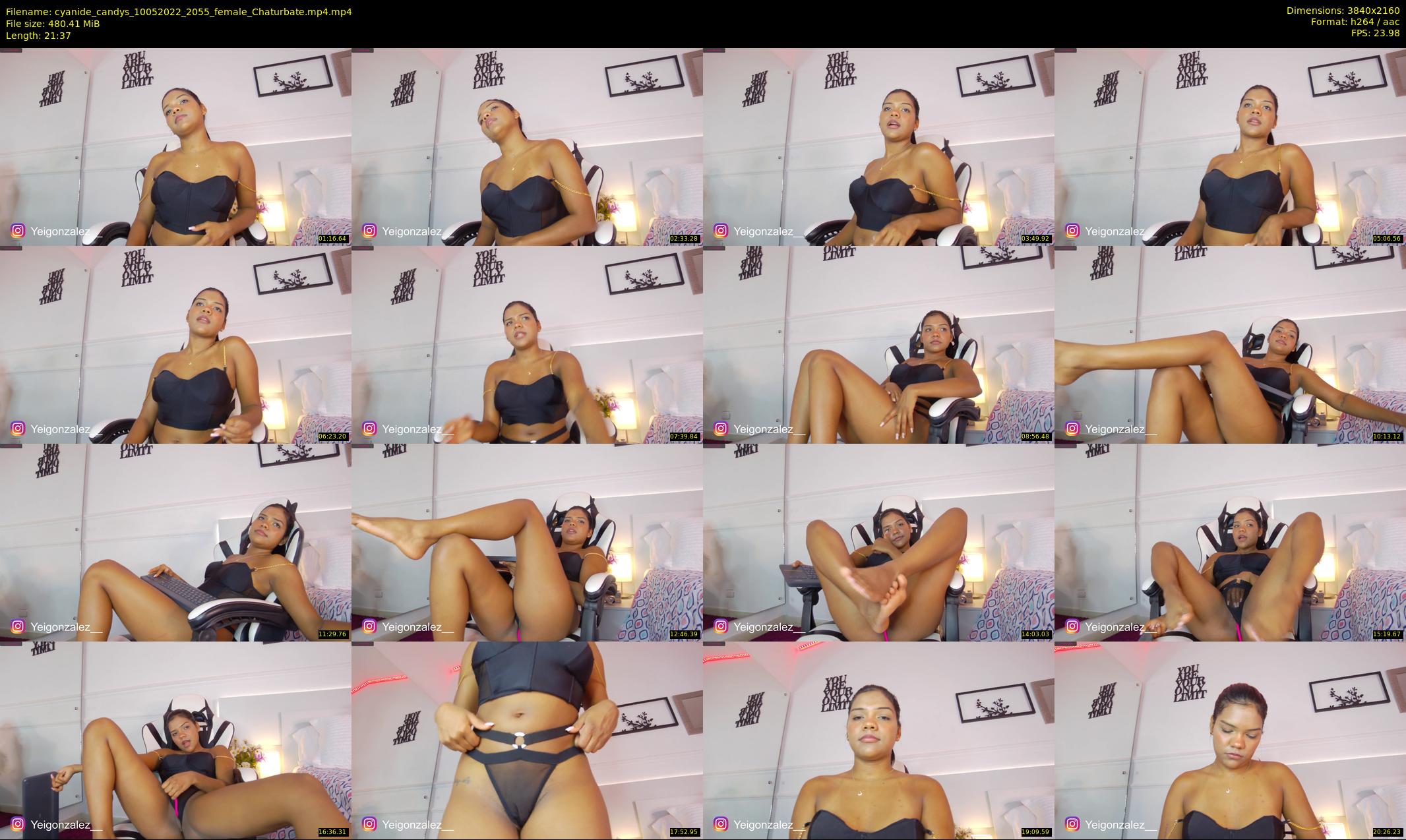 cyanide_candys — 22 minute Chaturbate female cam show recording, 4K, May 10, 2022