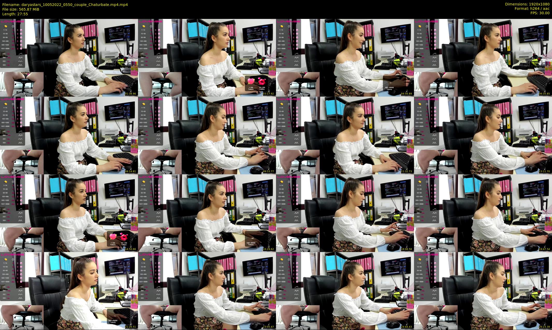 daryastars — 28 minute Chaturbate couple cam show recording, 1080p, May 10, 2022
