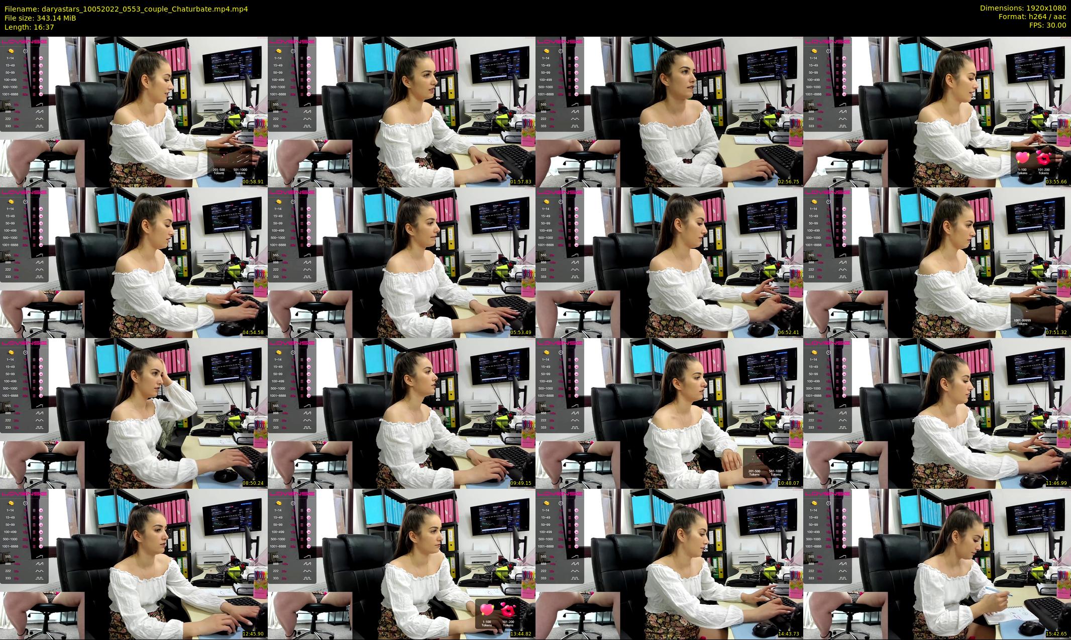 daryastars — 17 minute Chaturbate couple cam show recording, 1080p, May 10, 2022