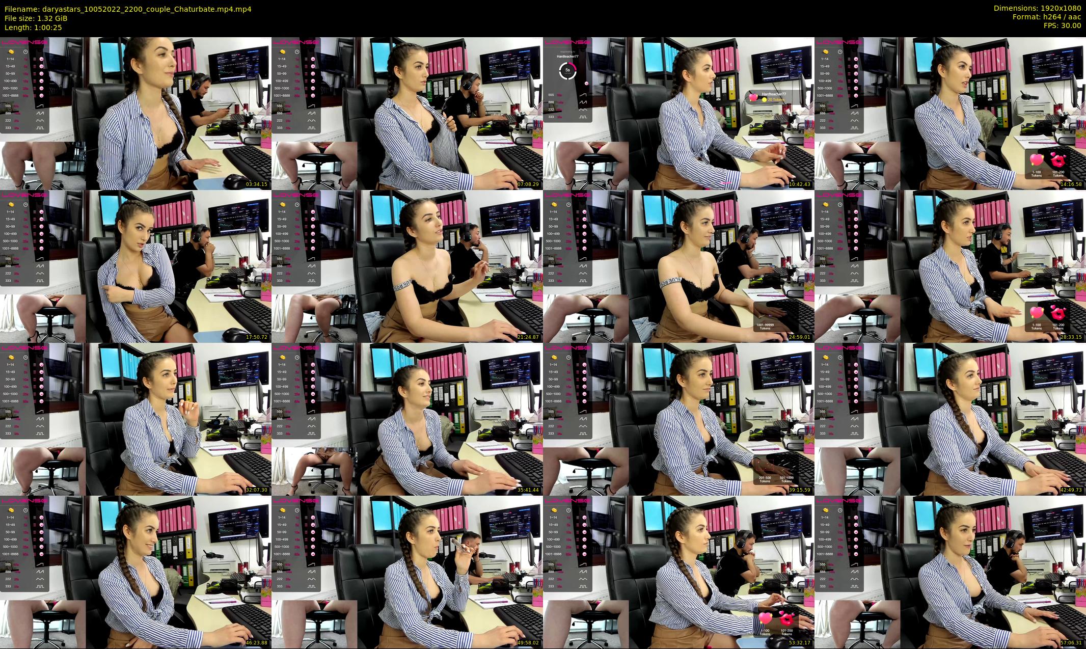 daryastars — 61 minute Chaturbate couple cam show recording, 1080p, May 10, 2022