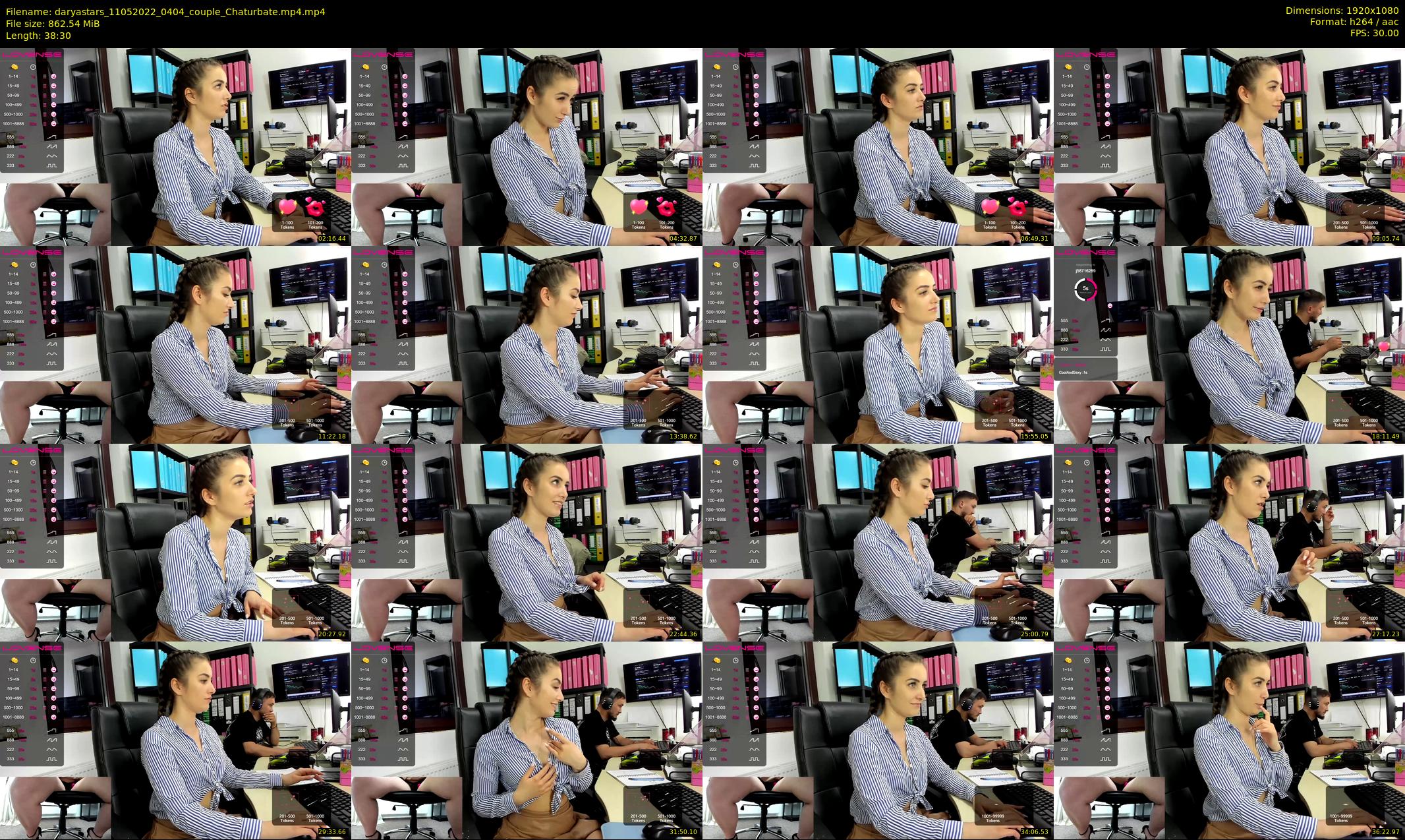 daryastars — 39 minute Chaturbate couple cam show recording, 1080p, May 11, 2022
