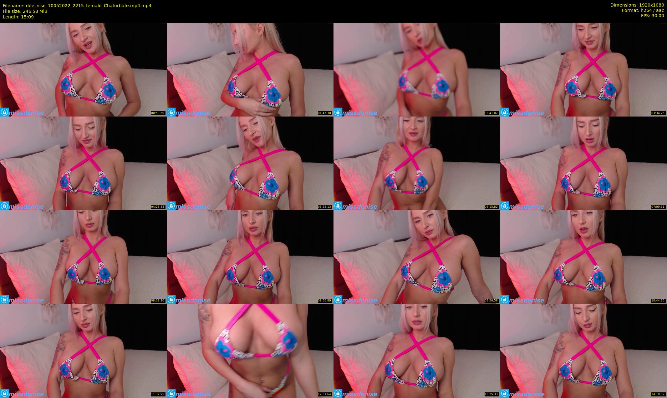 dee_nise — 16 minute Chaturbate female cam show recording, 1080p, May 10, 2022