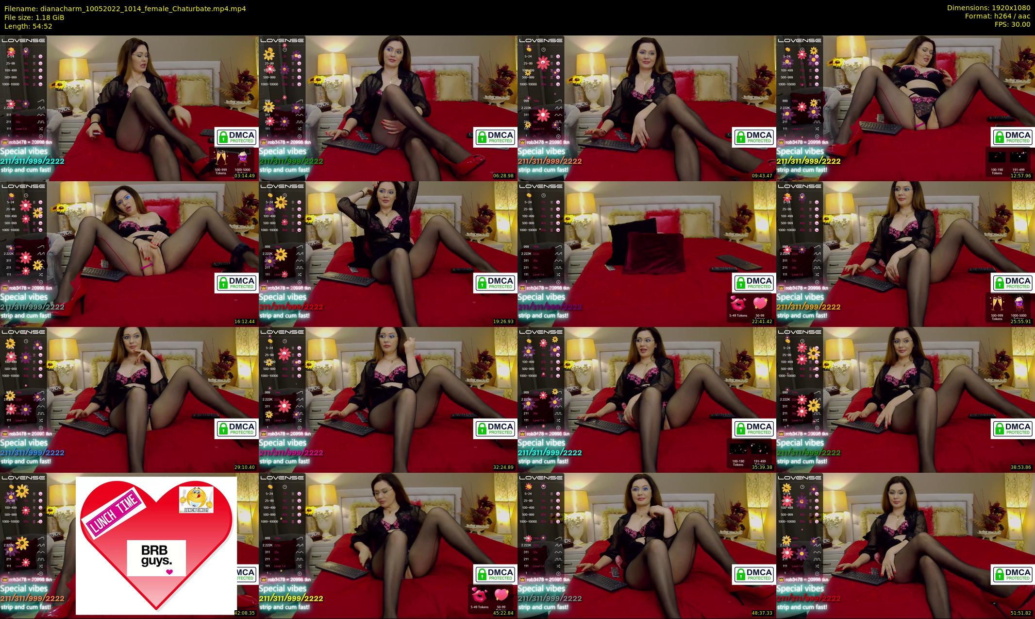 dianacharm — 55 minute Chaturbate female cam show recording, 1080p, May 10, 2022