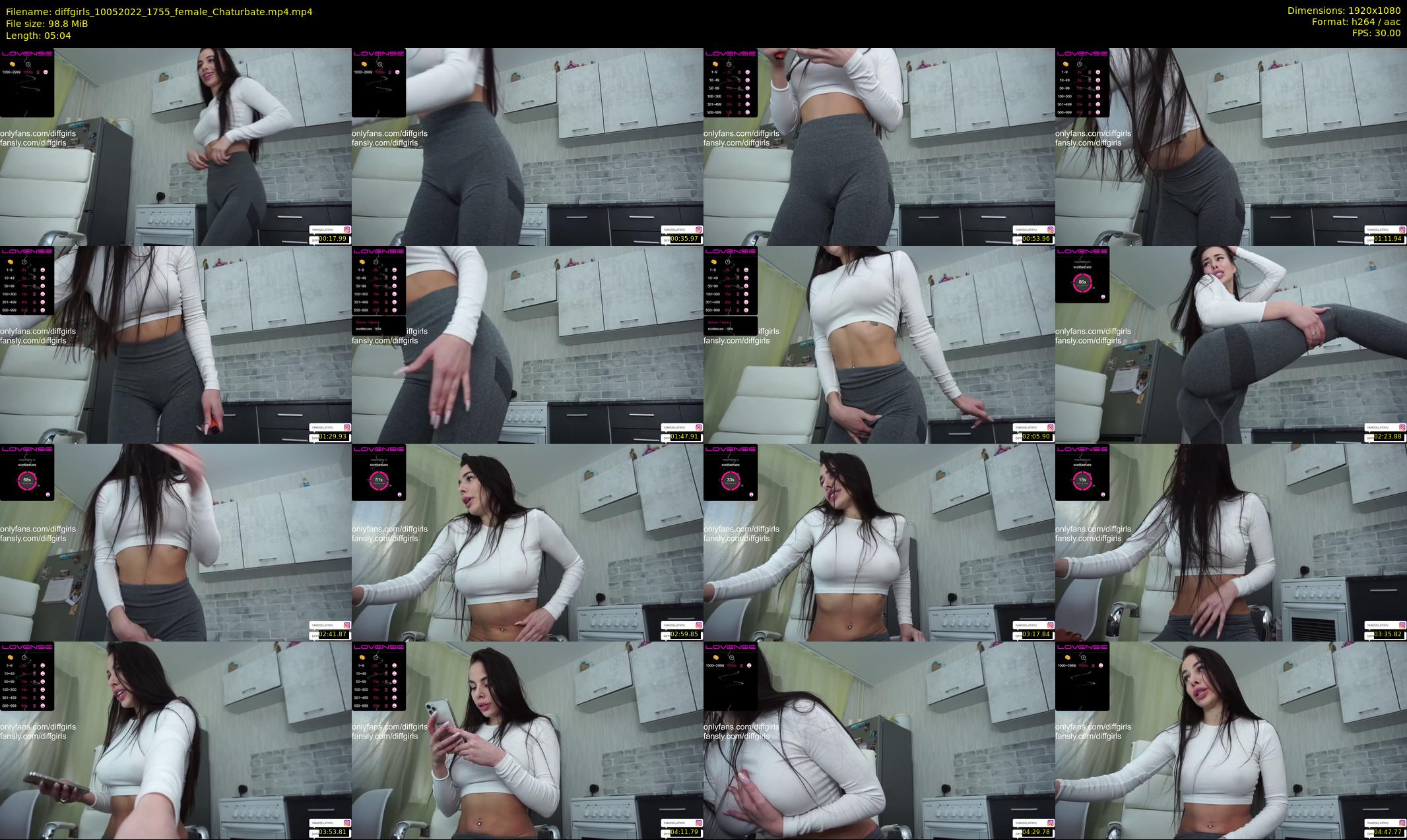 diffgirls — 6 minute Chaturbate female cam show recording, 1080p, May 10, 2022