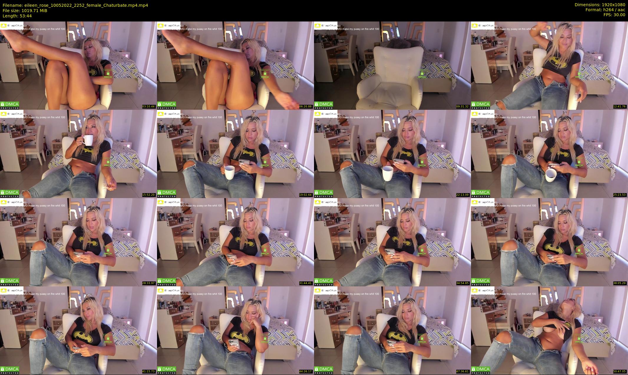 eileen_rose — 54 minute Chaturbate female cam show recording, 1080p, May 10, 2022