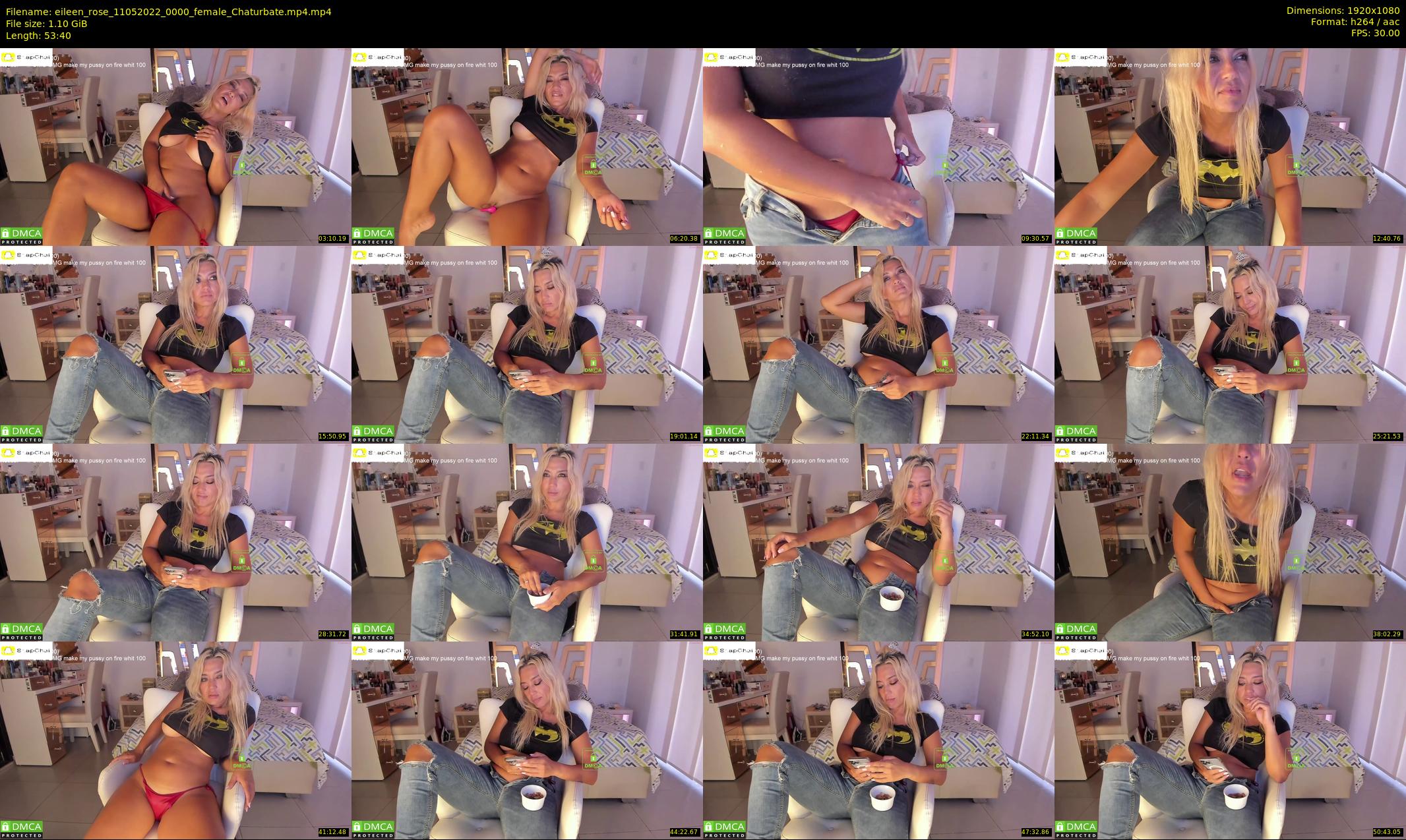 eileen_rose — 54 minute Chaturbate female cam show recording, 1080p, May 11, 2022