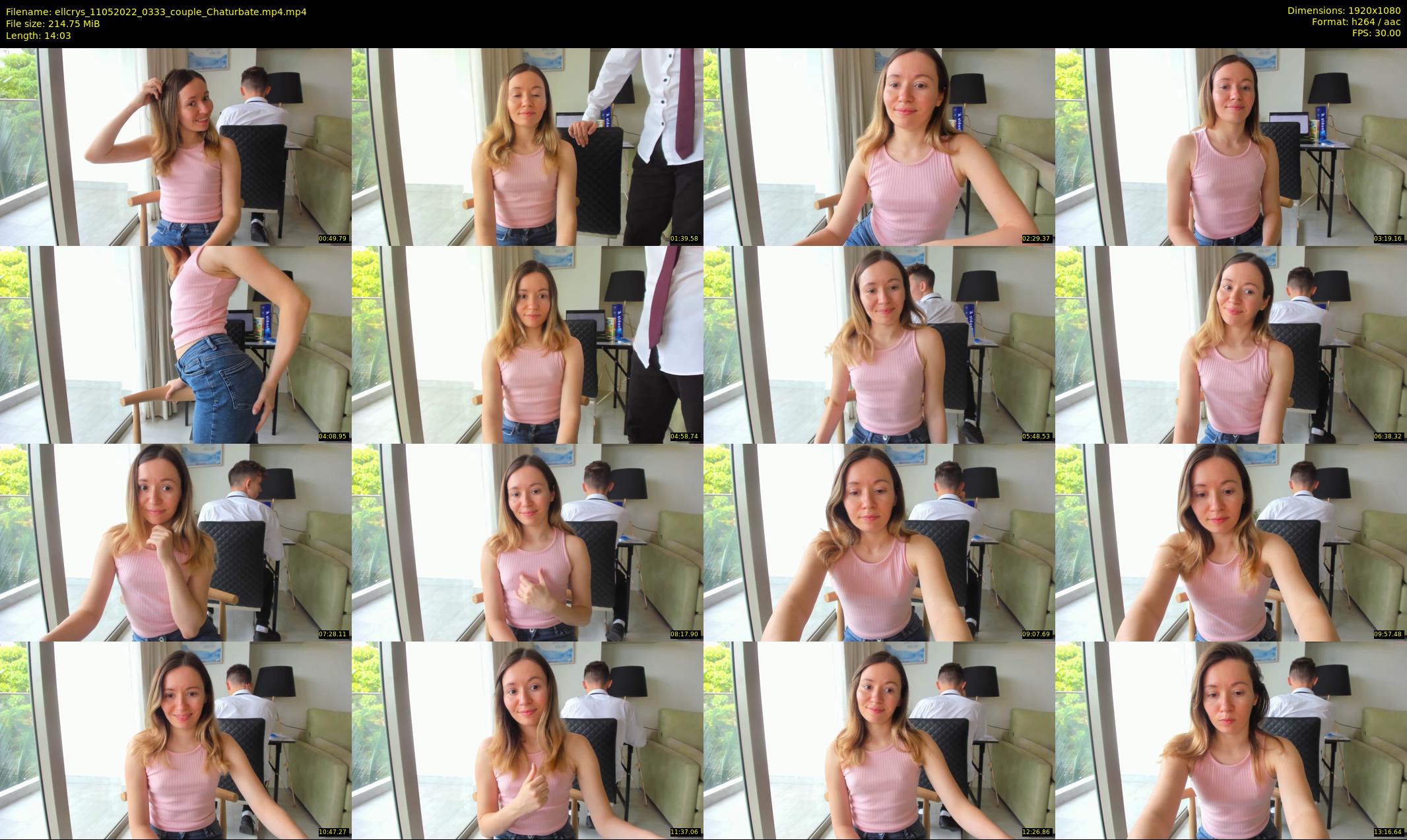 ellcrys — 15 minute Chaturbate couple cam show recording, 1080p, May 11, 2022