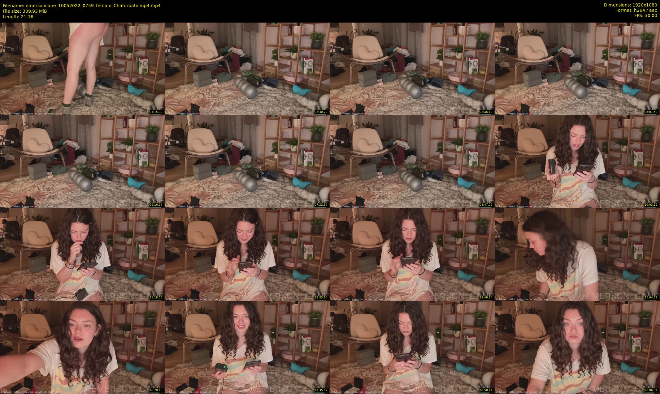 emersoncane — 22 minute Chaturbate female cam show recording, 1080p, May 10, 2022