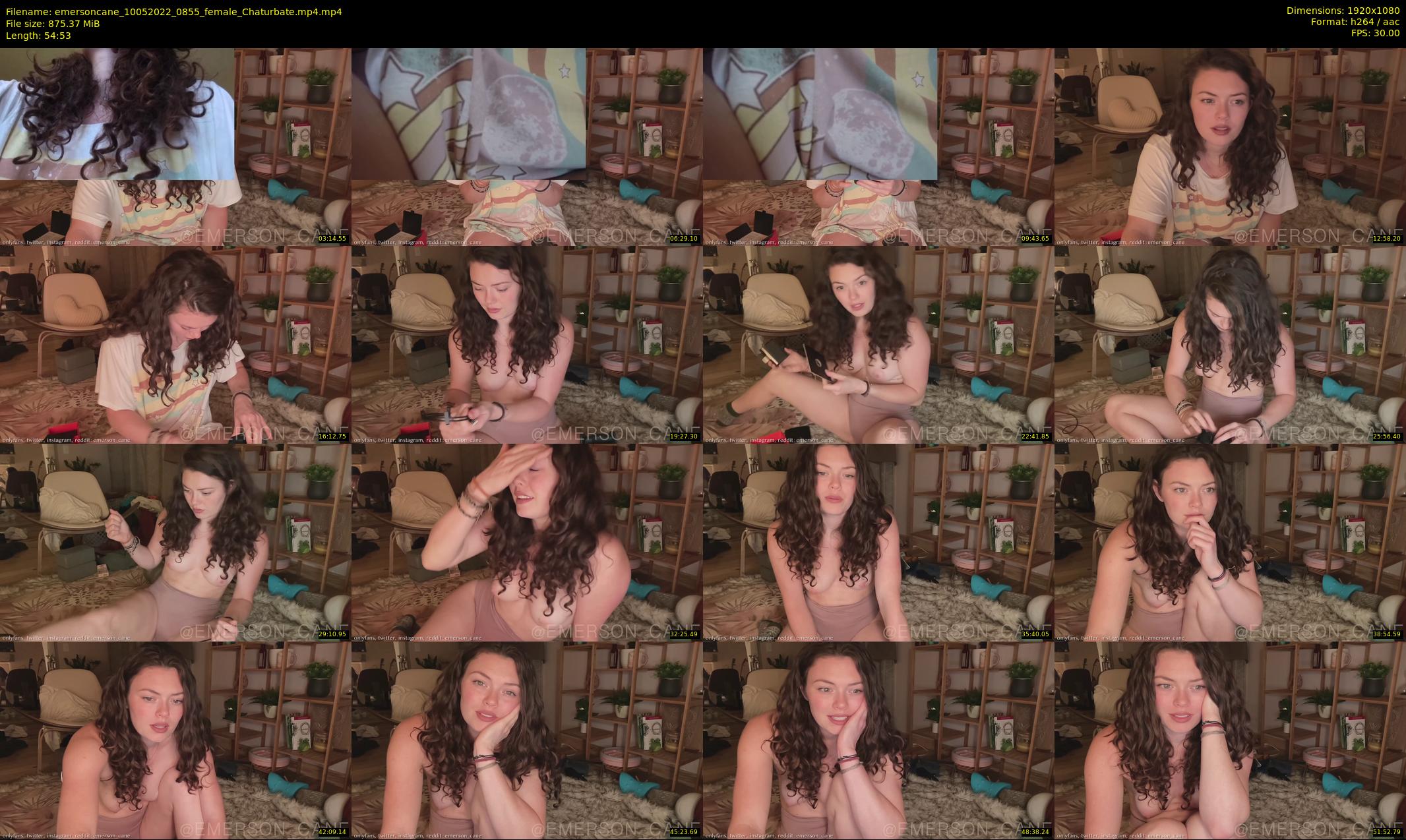 emersoncane — 55 minute Chaturbate female cam show recording, 1080p, May 10, 2022