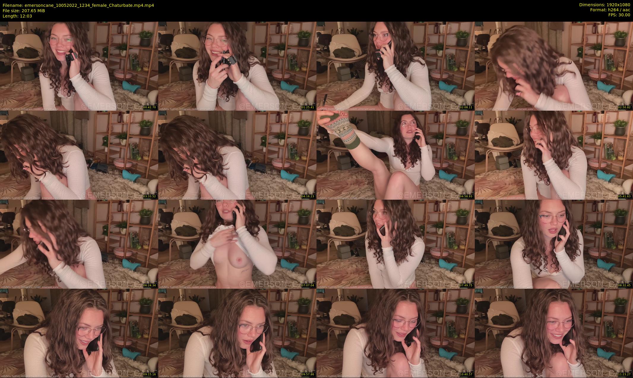 emersoncane — 13 minute Chaturbate female cam show recording, 1080p, May 10, 2022