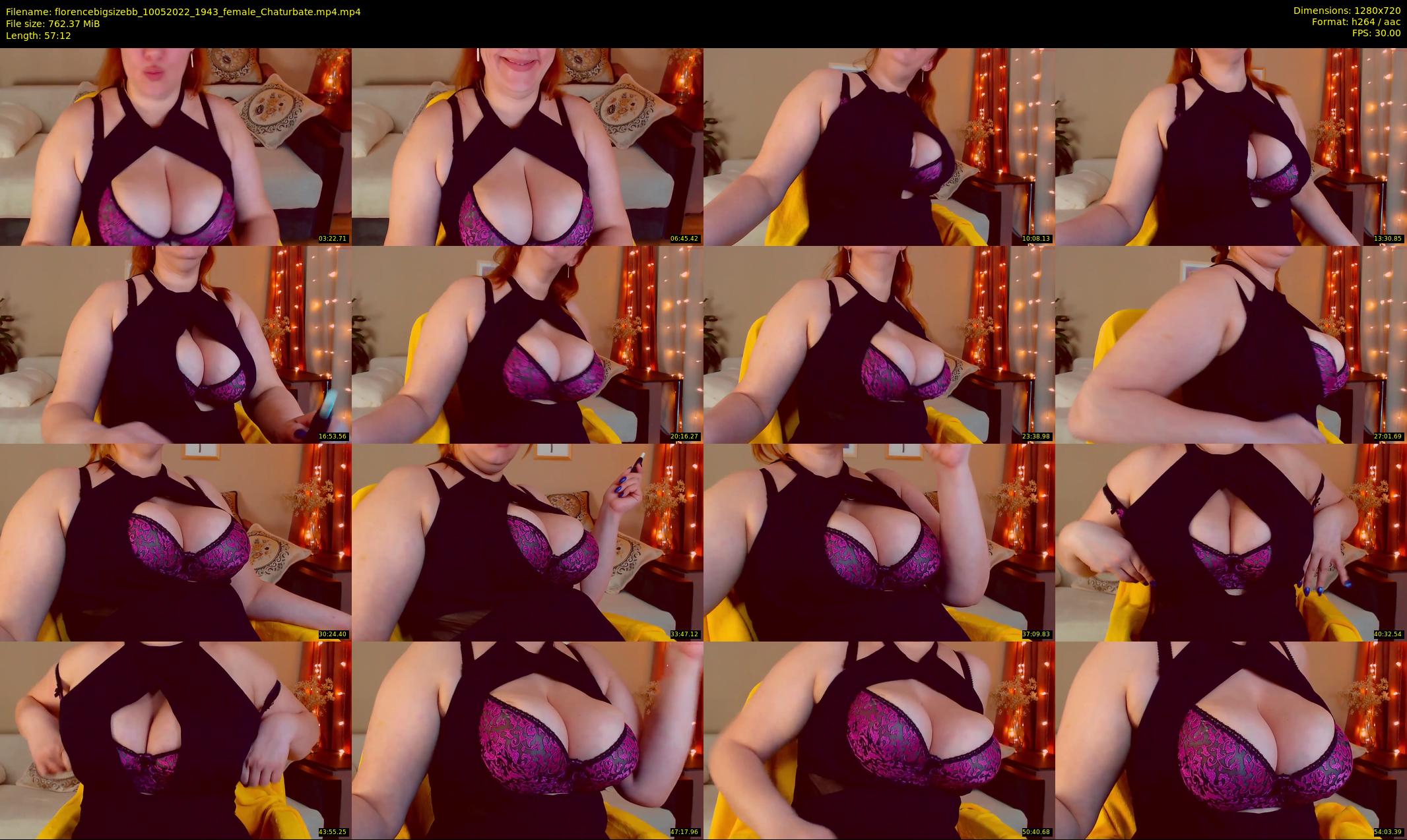 florencebigsizebb — 58 minute Chaturbate female cam show recording, 720p, May 10, 2022