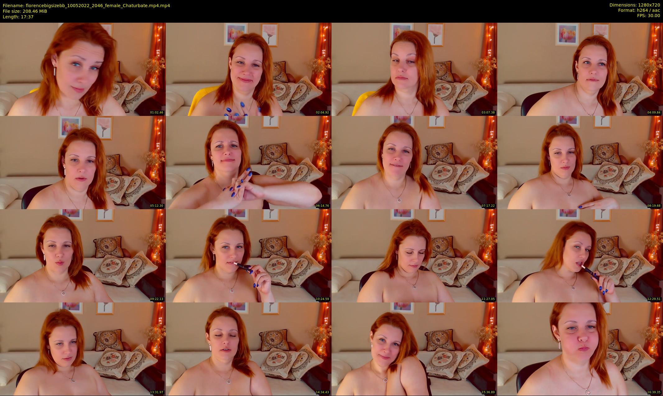 florencebigsizebb — 18 minute Chaturbate female cam show recording, 720p, May 10, 2022