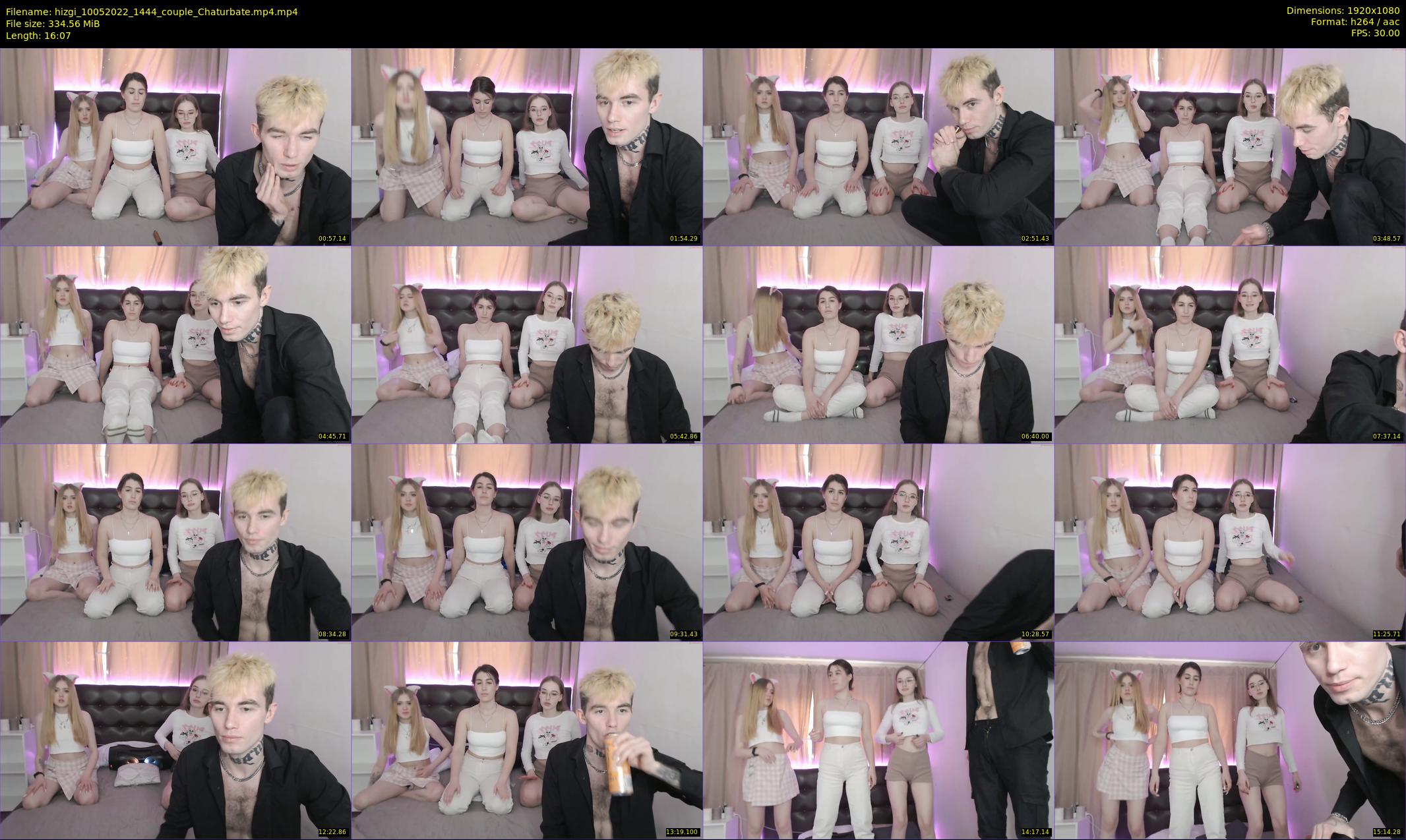 hizgi — 17 minute Chaturbate couple cam show recording, 1080p, May 10, 2022