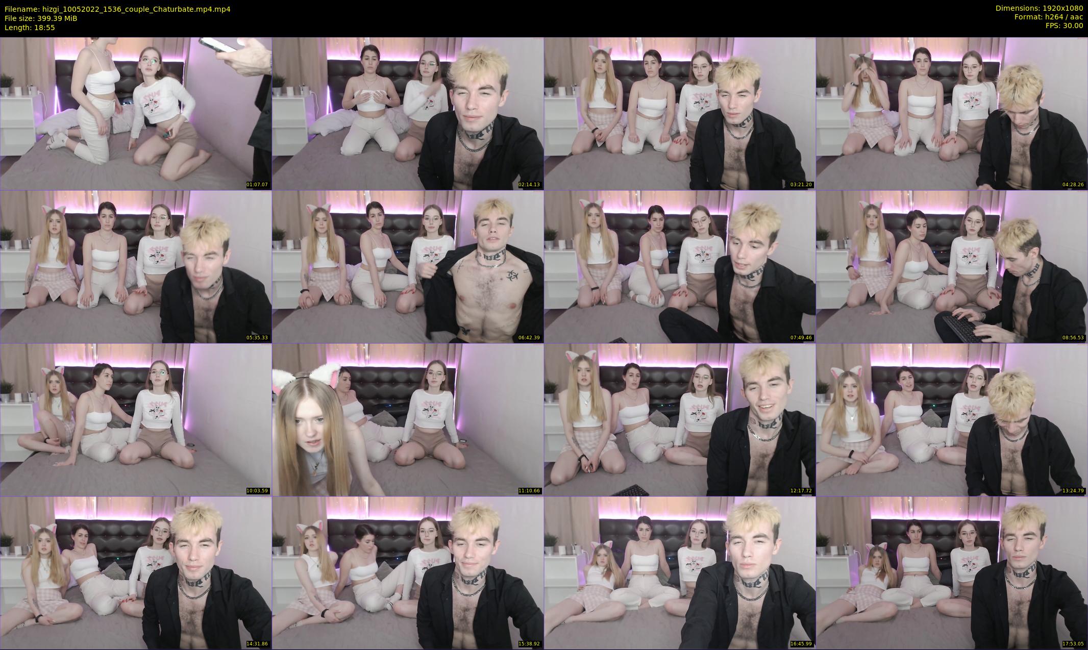 hizgi — 19 minute Chaturbate couple cam show recording, 1080p, May 10, 2022
