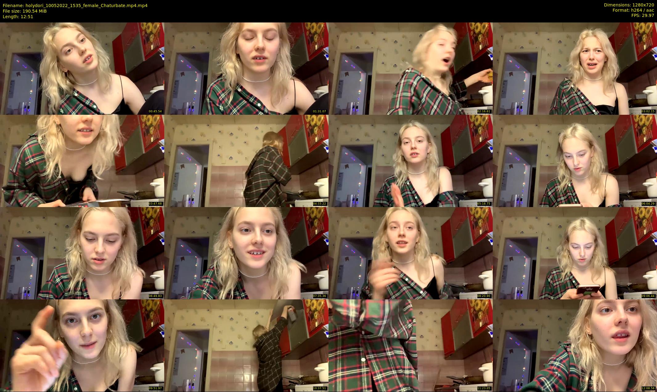 holydori — 13 minute Chaturbate female cam show recording, 720p, May 10, 2022