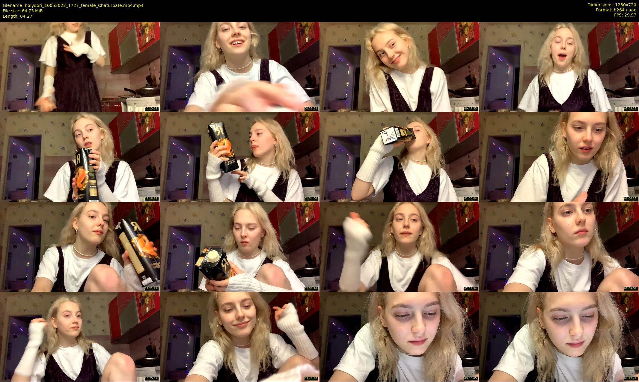 holydori — 5 minute Chaturbate female cam show recording, 720p, May 10, 2022