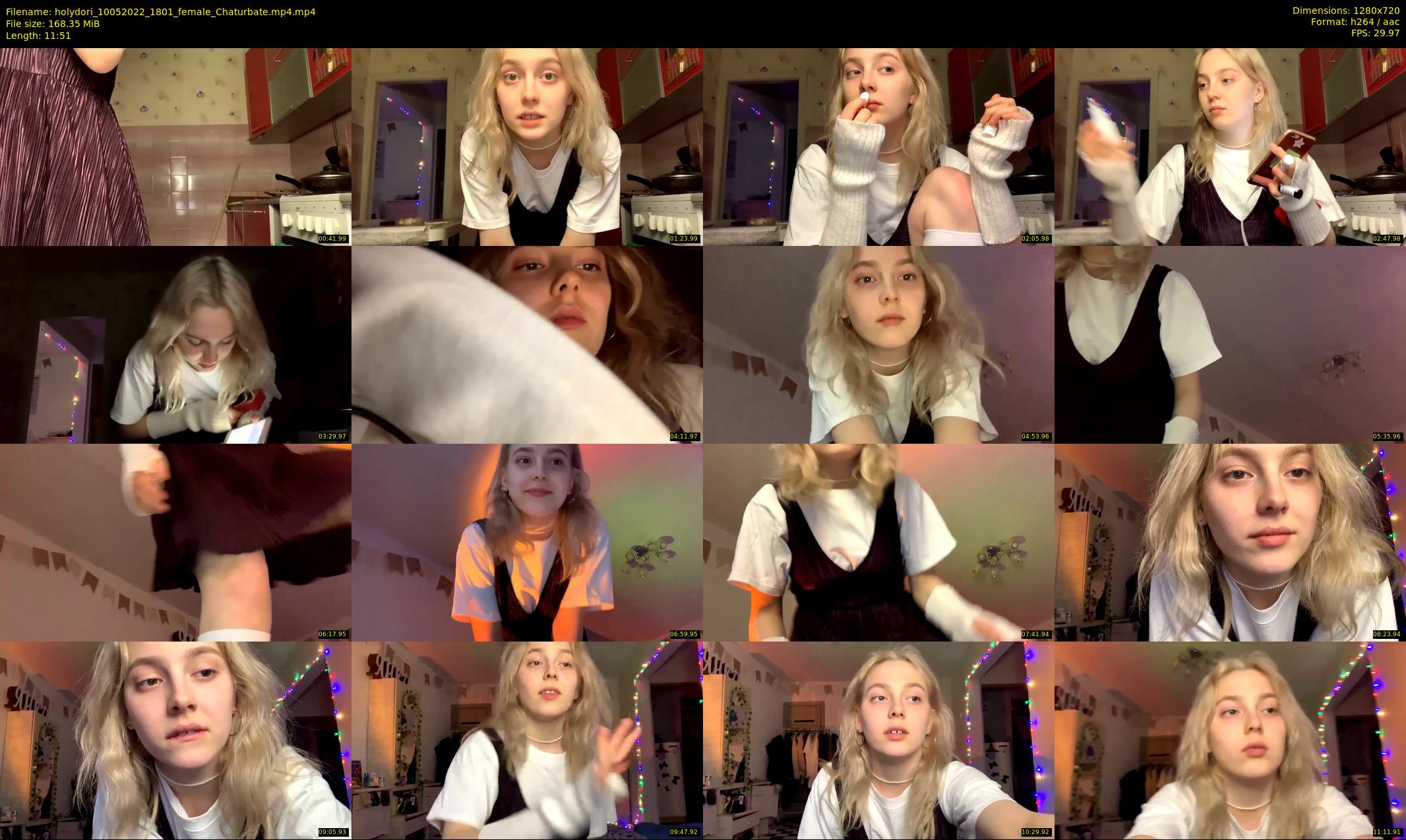 holydori — 12 minute Chaturbate female cam show recording, 720p, May 10, 2022