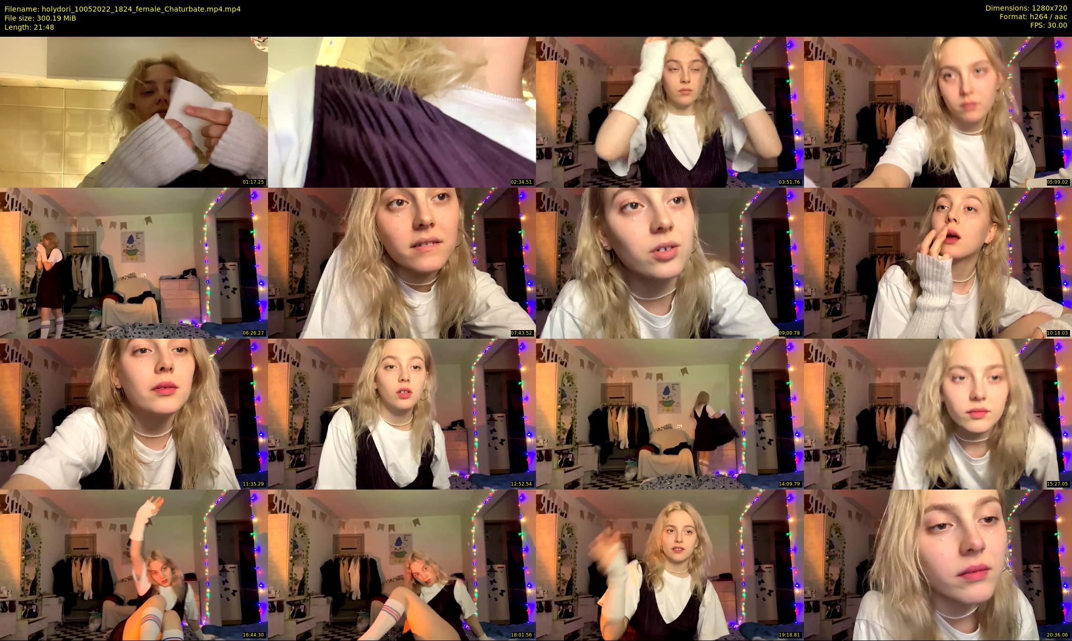 holydori — 22 minute Chaturbate female cam show recording, 720p, May 10, 2022