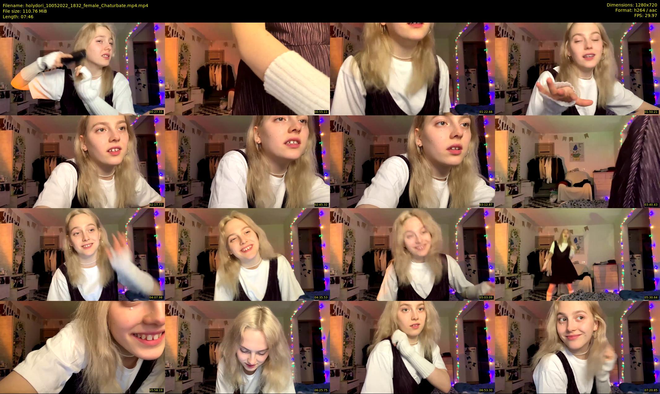 holydori — 8 minute Chaturbate female cam show recording, 720p, May 10, 2022