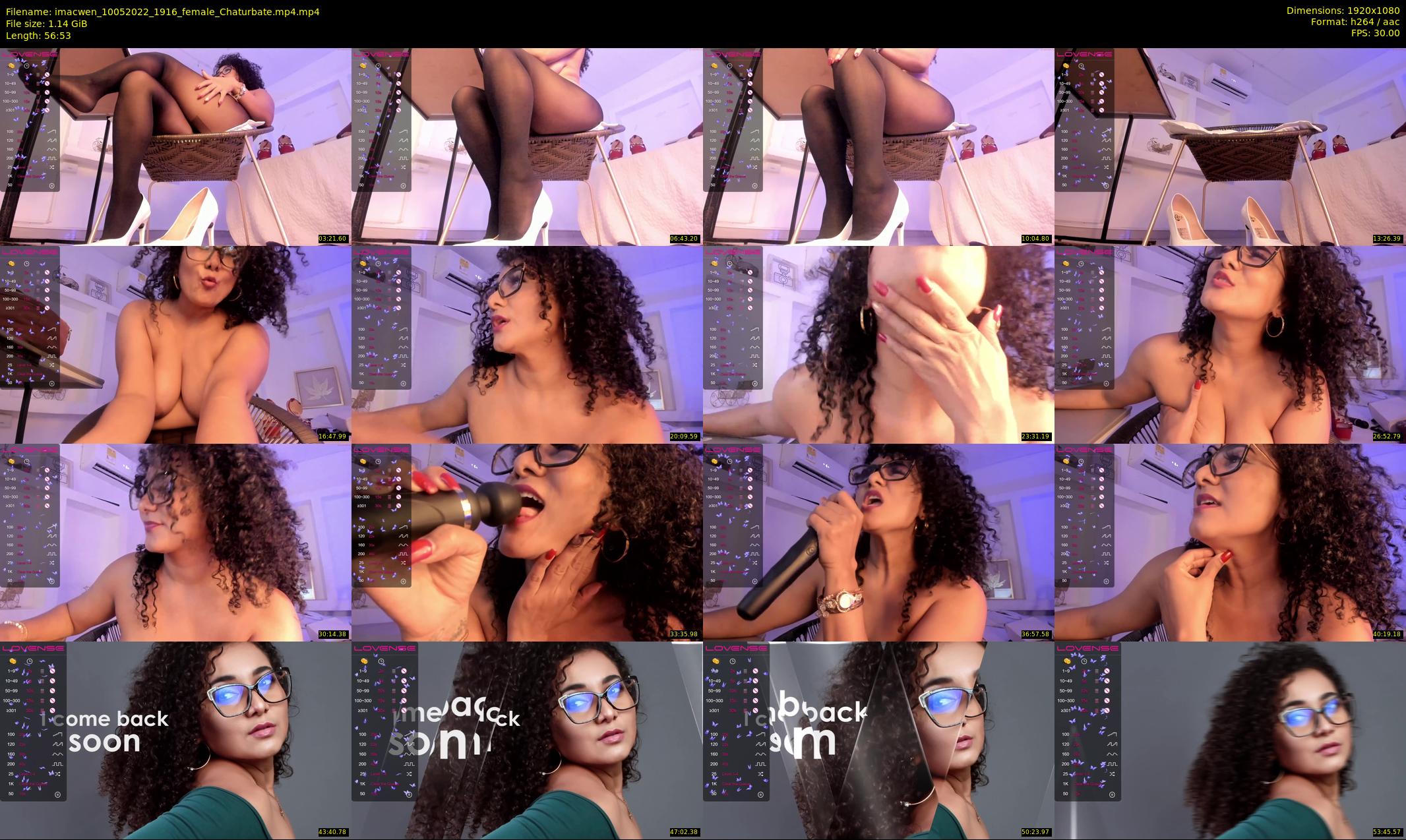 imacwen — 57 minute Chaturbate female cam show recording, 1080p, May 10, 2022