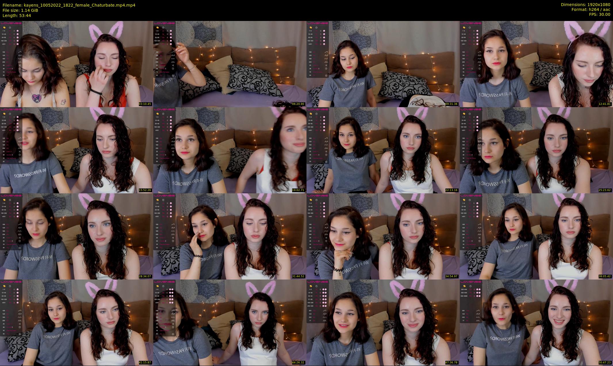kayens — 54 minute Chaturbate couple cam show recording, 1080p, May 10, 2022