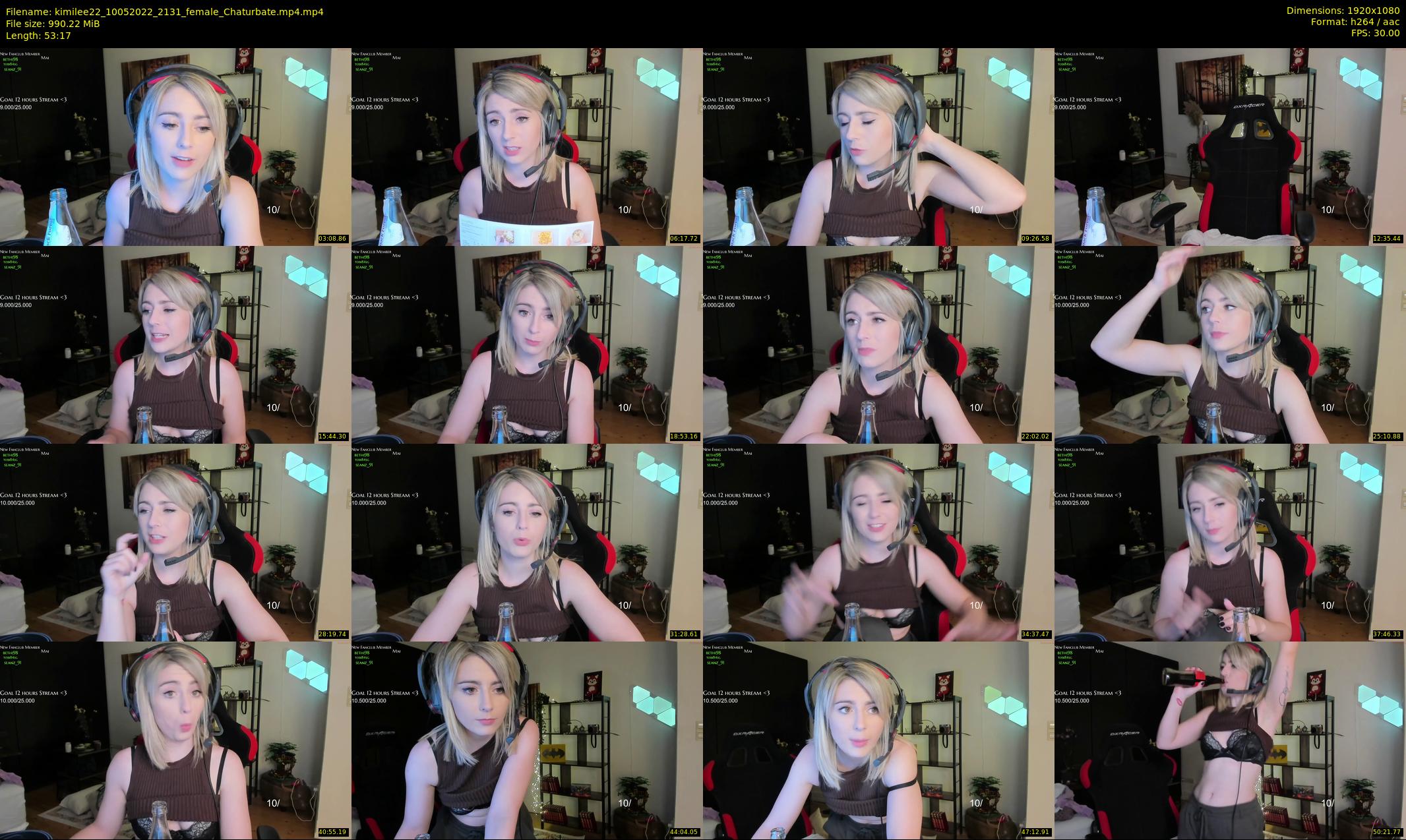 kimilee22 — 54 minute Chaturbate female cam show recording, 1080p, May 10, 2022