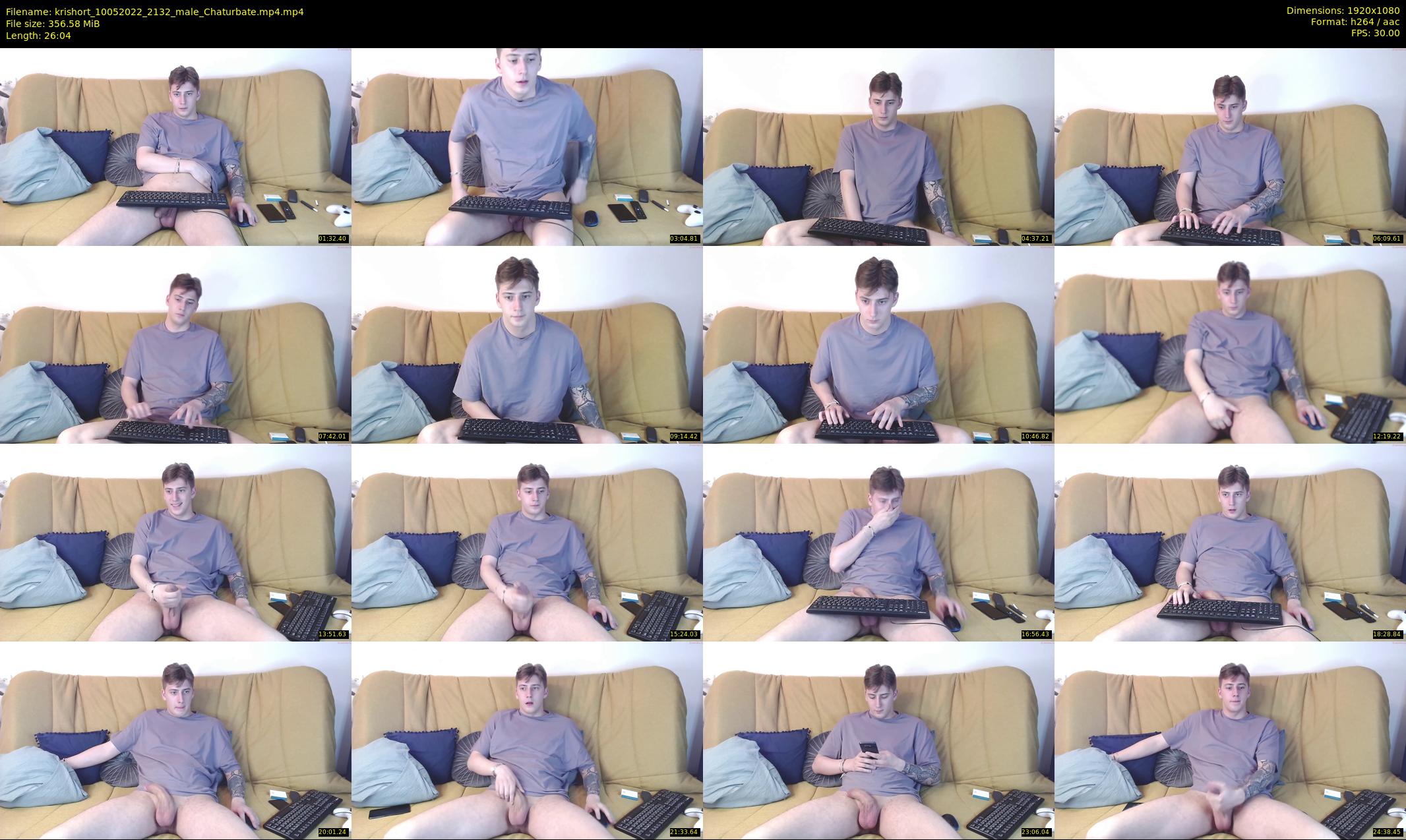 krishort — 27 minute Chaturbate male cam show recording, 1080p, May 10, 2022
