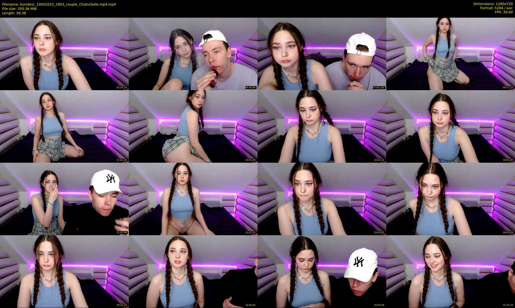 kuroteur — 40 minute Chaturbate couple cam show recording, 720p, May 10, 2022