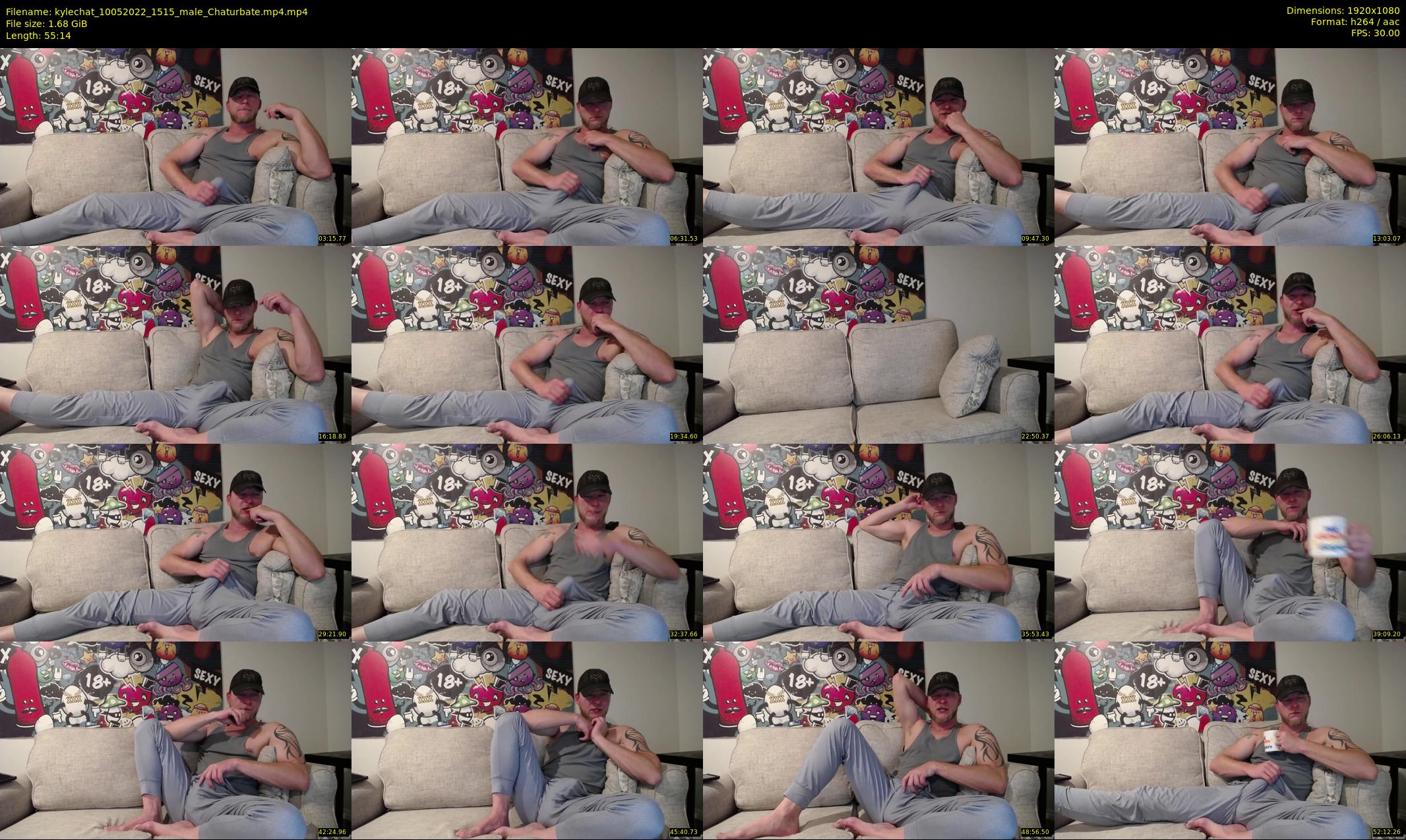 kylechat — 56 minute Chaturbate male cam show recording, 1080p, May 10, 2022