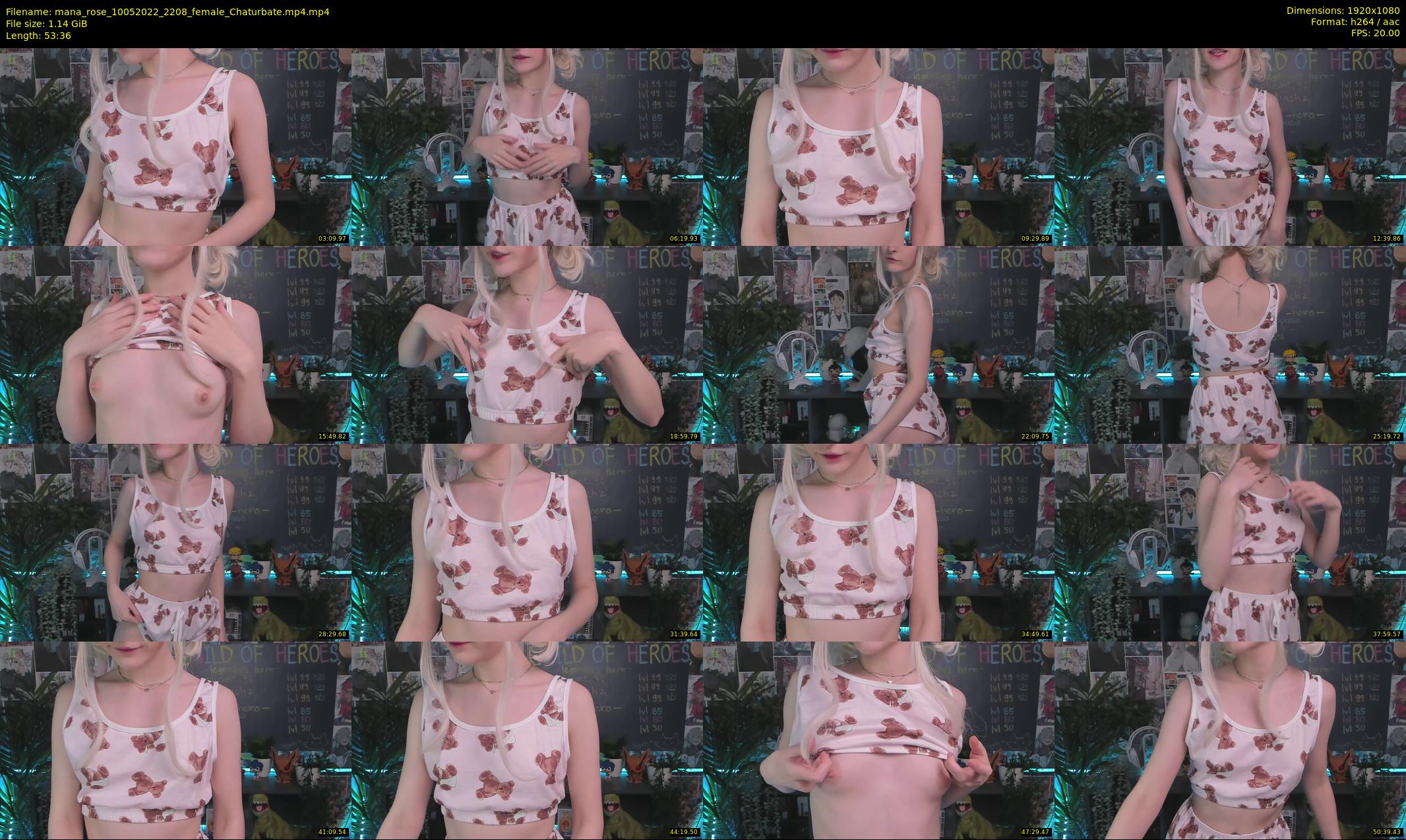 mana_rose — 54 minute Chaturbate female cam show recording, 1080p, May 10, 2022