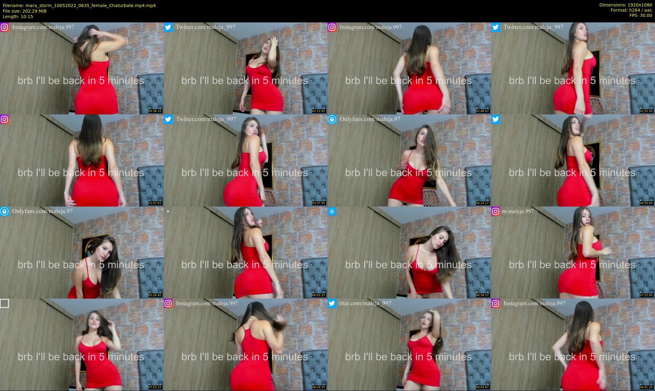 mara_storm — 11 minute Chaturbate female cam show recording, 1080p, May 10, 2022