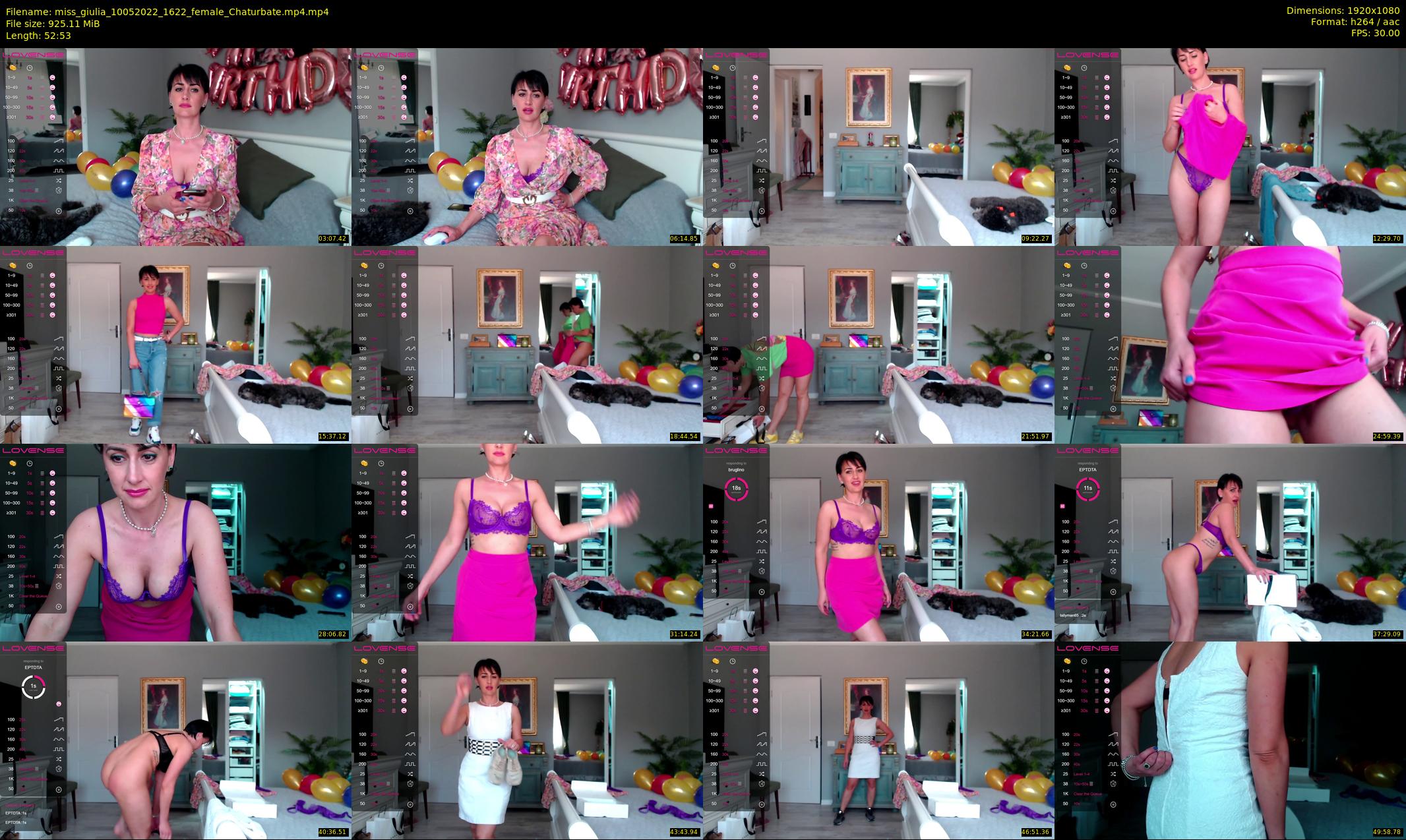 miss_giulia — 53 minute Chaturbate female cam show recording, 1080p, May 10, 2022
