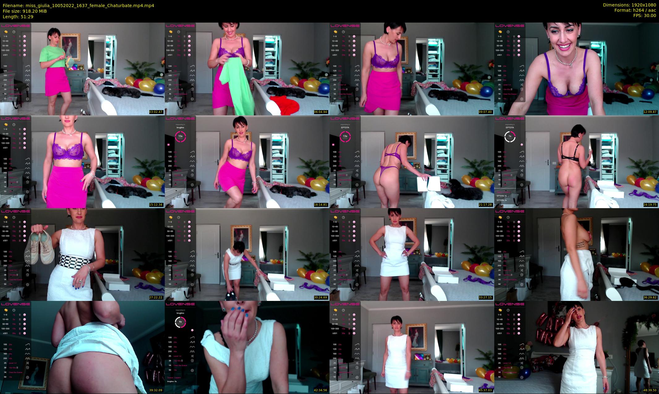 miss_giulia — 52 minute Chaturbate female cam show recording, 1080p, May 10, 2022