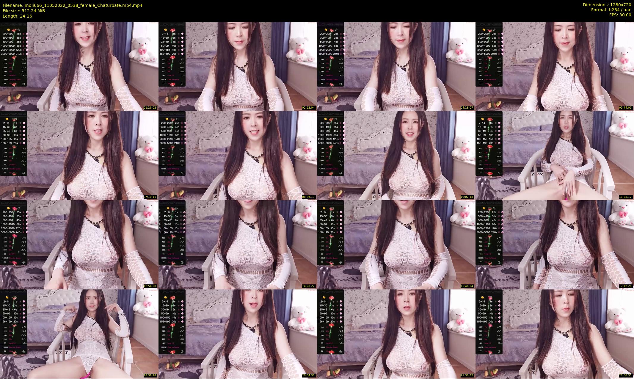 moli666 — 25 minute Chaturbate female cam show recording, 720p, May 11, 2022