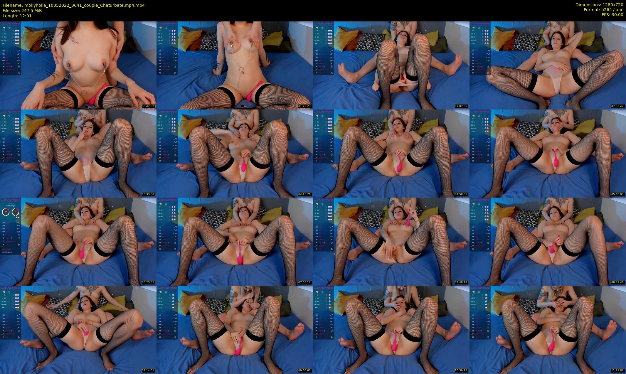 mollyholla — 13 minute Chaturbate couple cam show recording, 720p, May 10, 2022