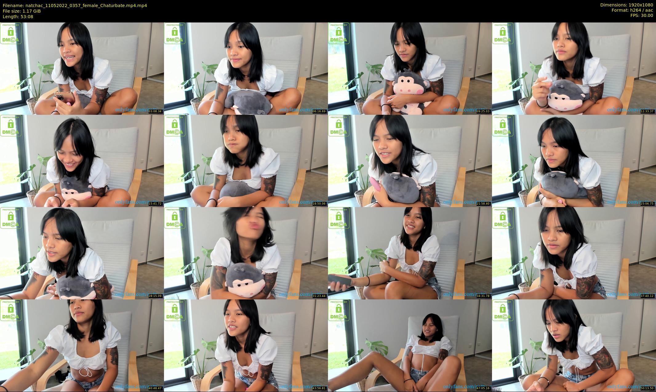 natchac — 54 minute Chaturbate female cam show recording, 1080p, May 11, 2022