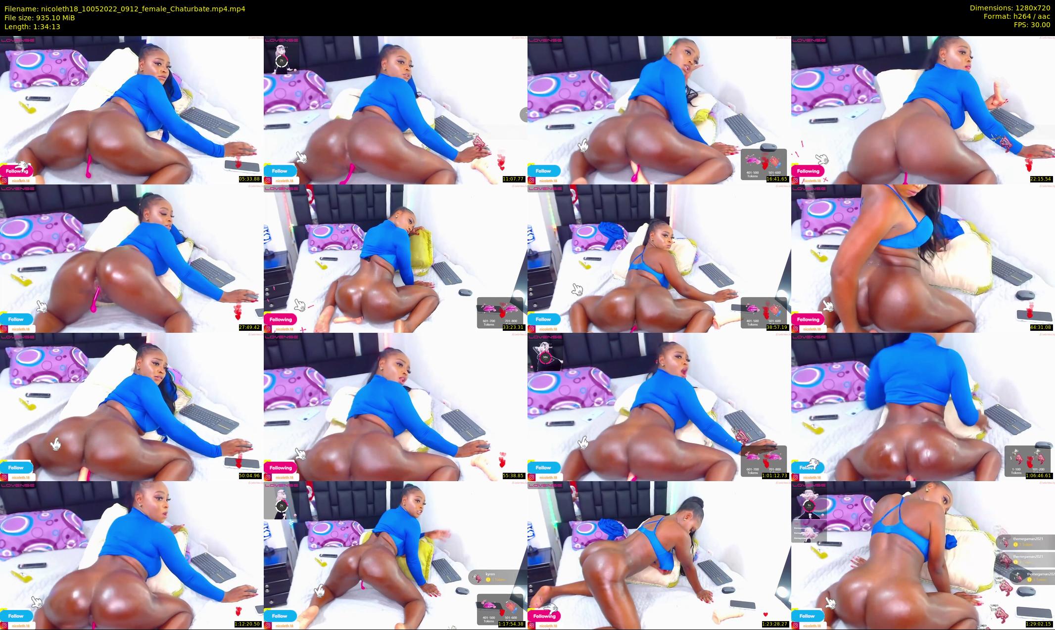 nicoleth18 — 95 minute Chaturbate female cam show recording, 720p, May 10, 2022