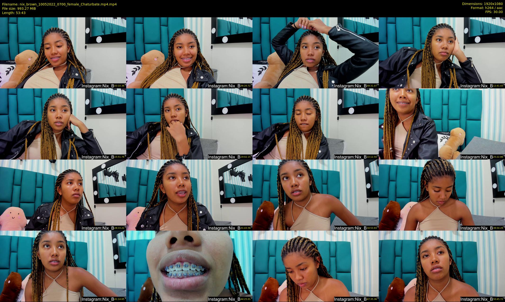 nix_brown — 54 minute Chaturbate female cam show recording, 1080p, May 10, 2022