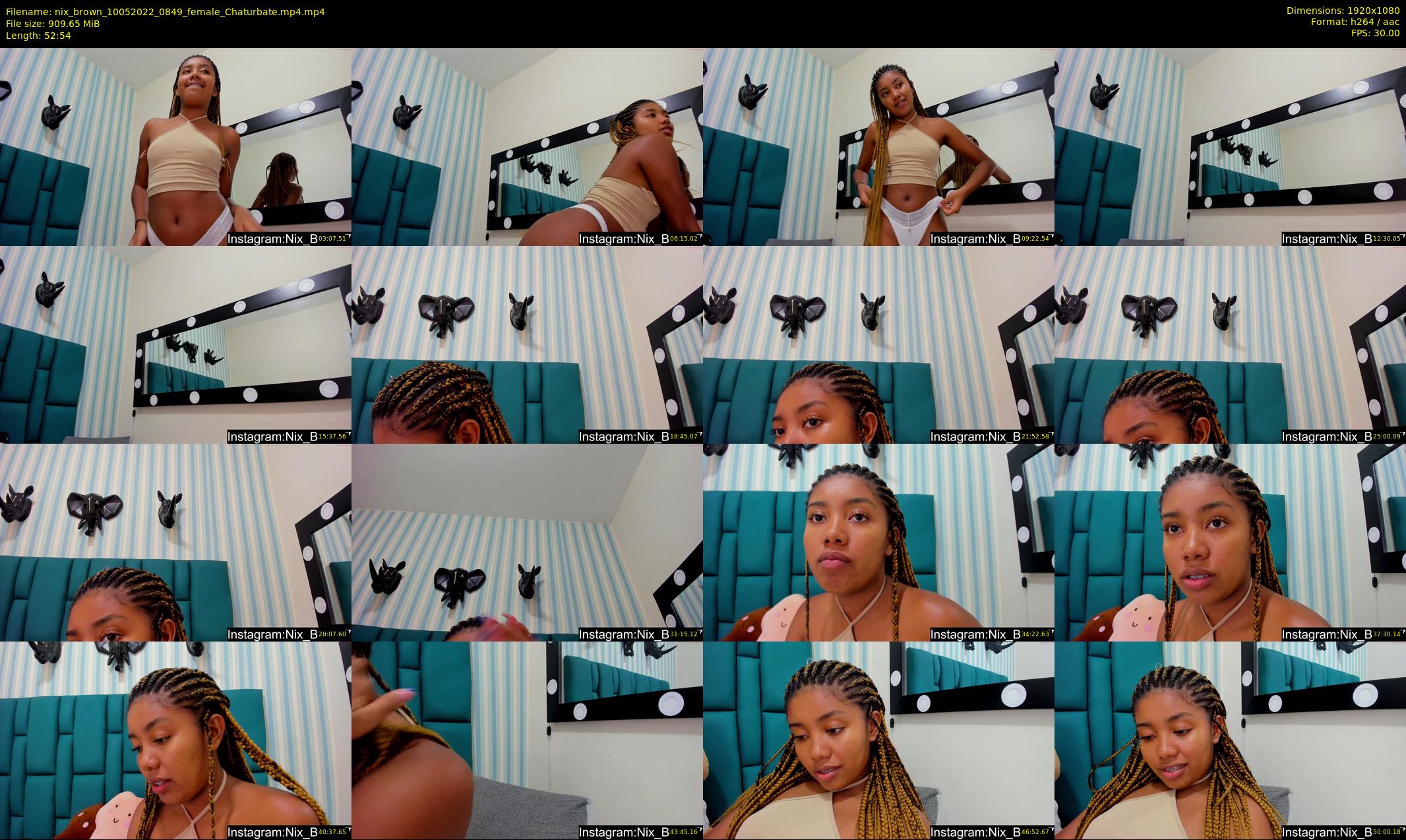 nix_brown — 53 minute Chaturbate female cam show recording, 1080p, May 10, 2022