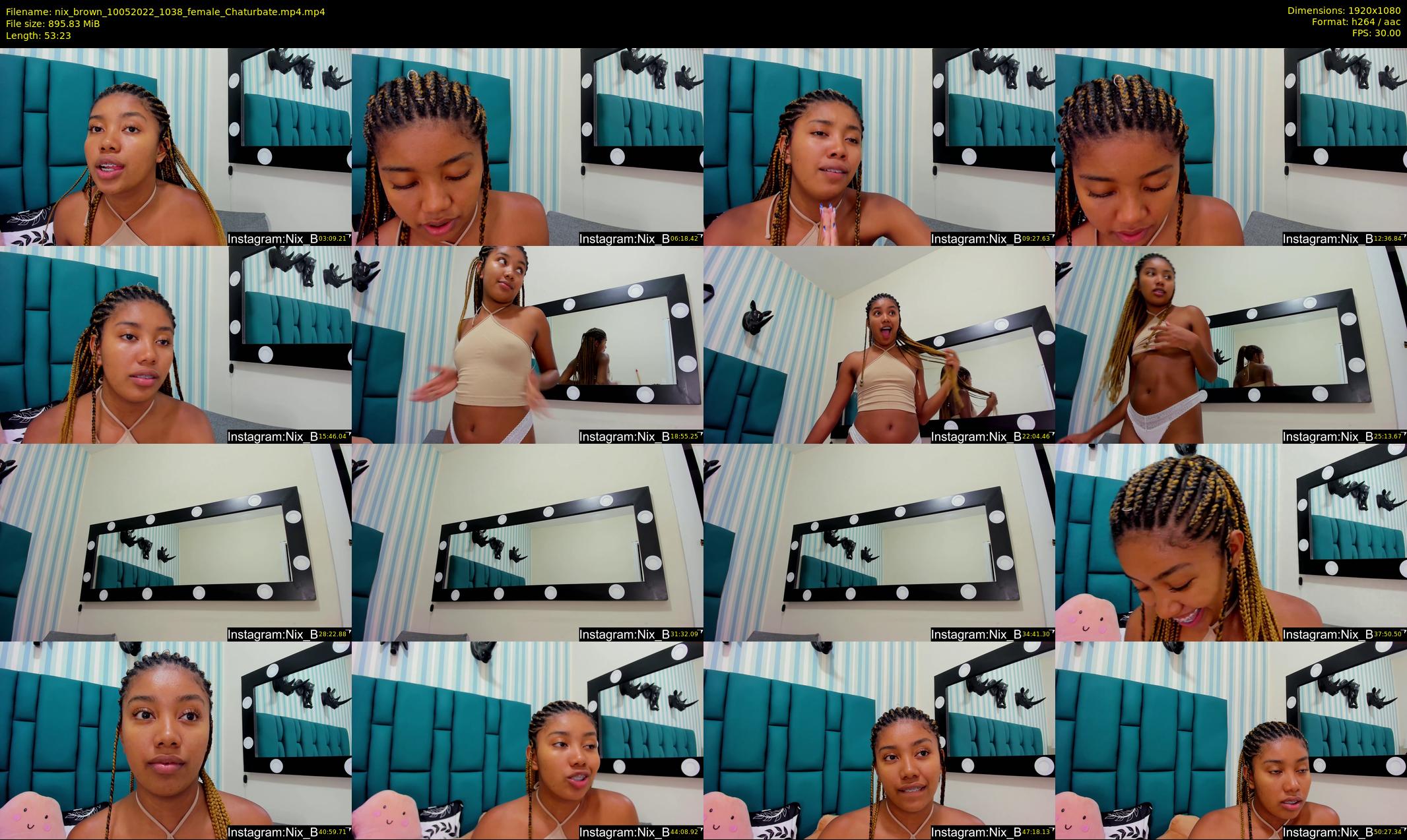 nix_brown — 54 minute Chaturbate female cam show recording, 1080p, May 10, 2022