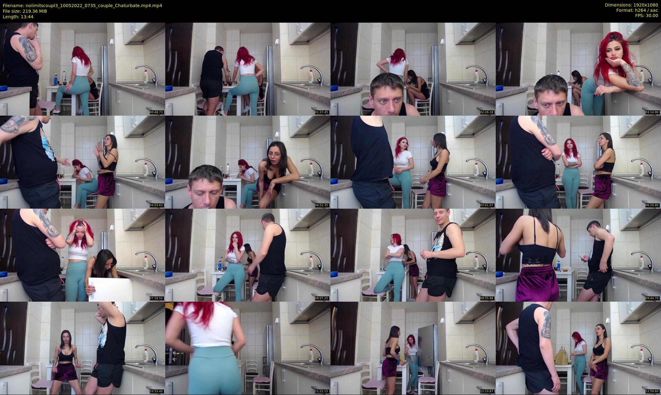 nolimitscoupl3 — 14 minute Chaturbate couple cam show recording, 1080p, May 10, 2022