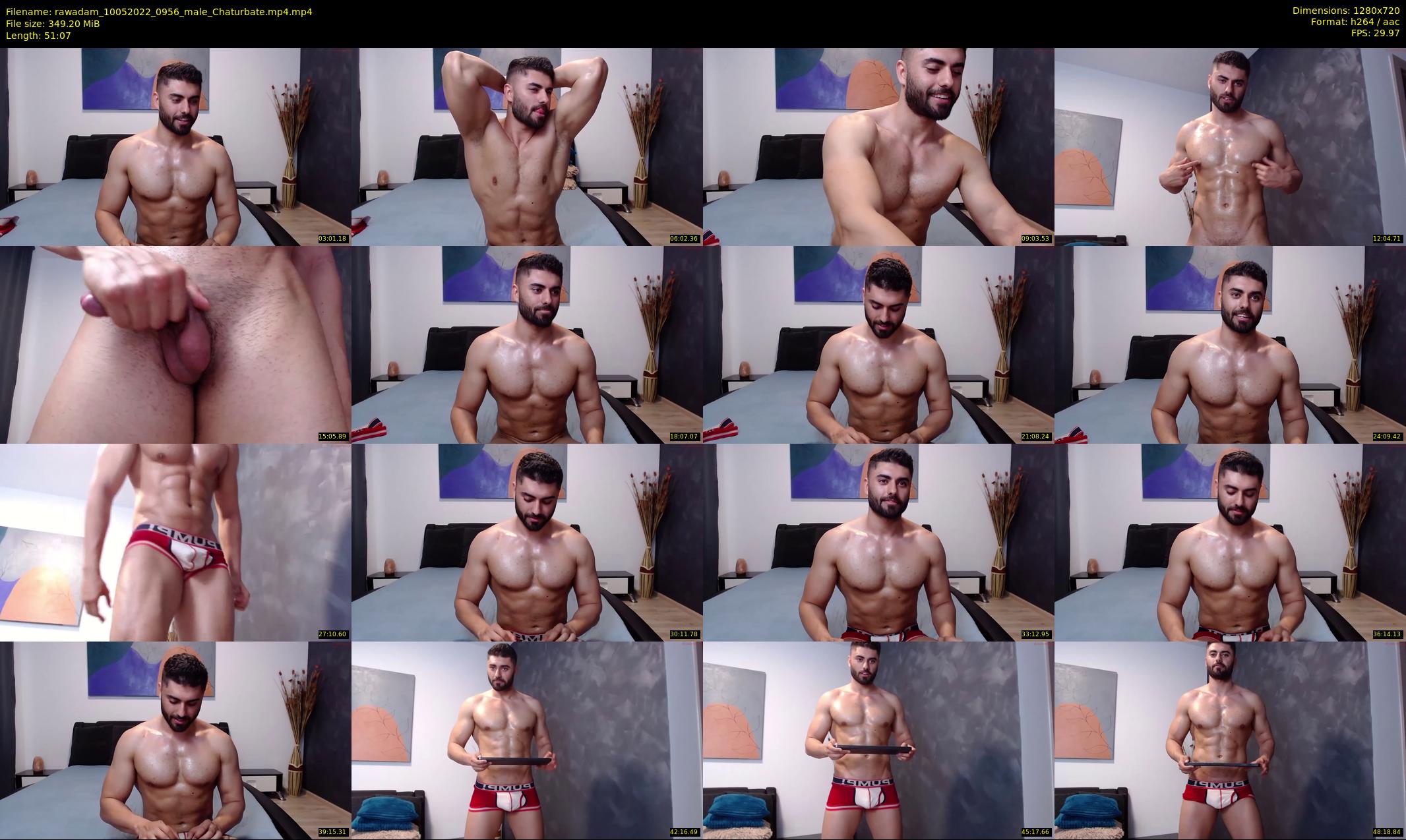 rawadam — 52 minute Chaturbate male cam show recording, 720p, May 10, 2022