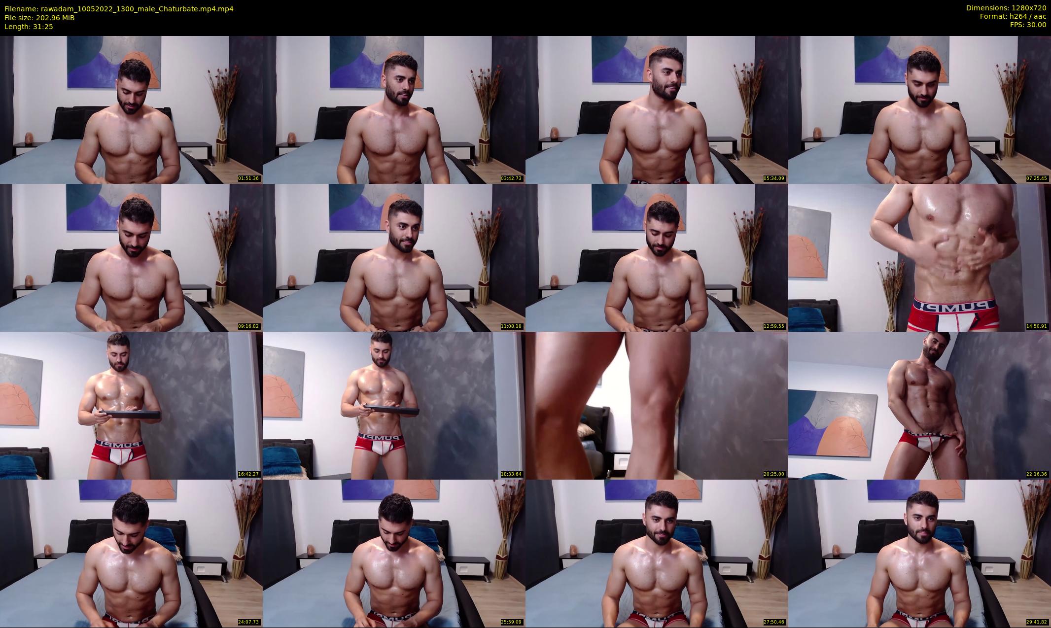 rawadam — 32 minute Chaturbate male cam show recording, 720p, May 10, 2022