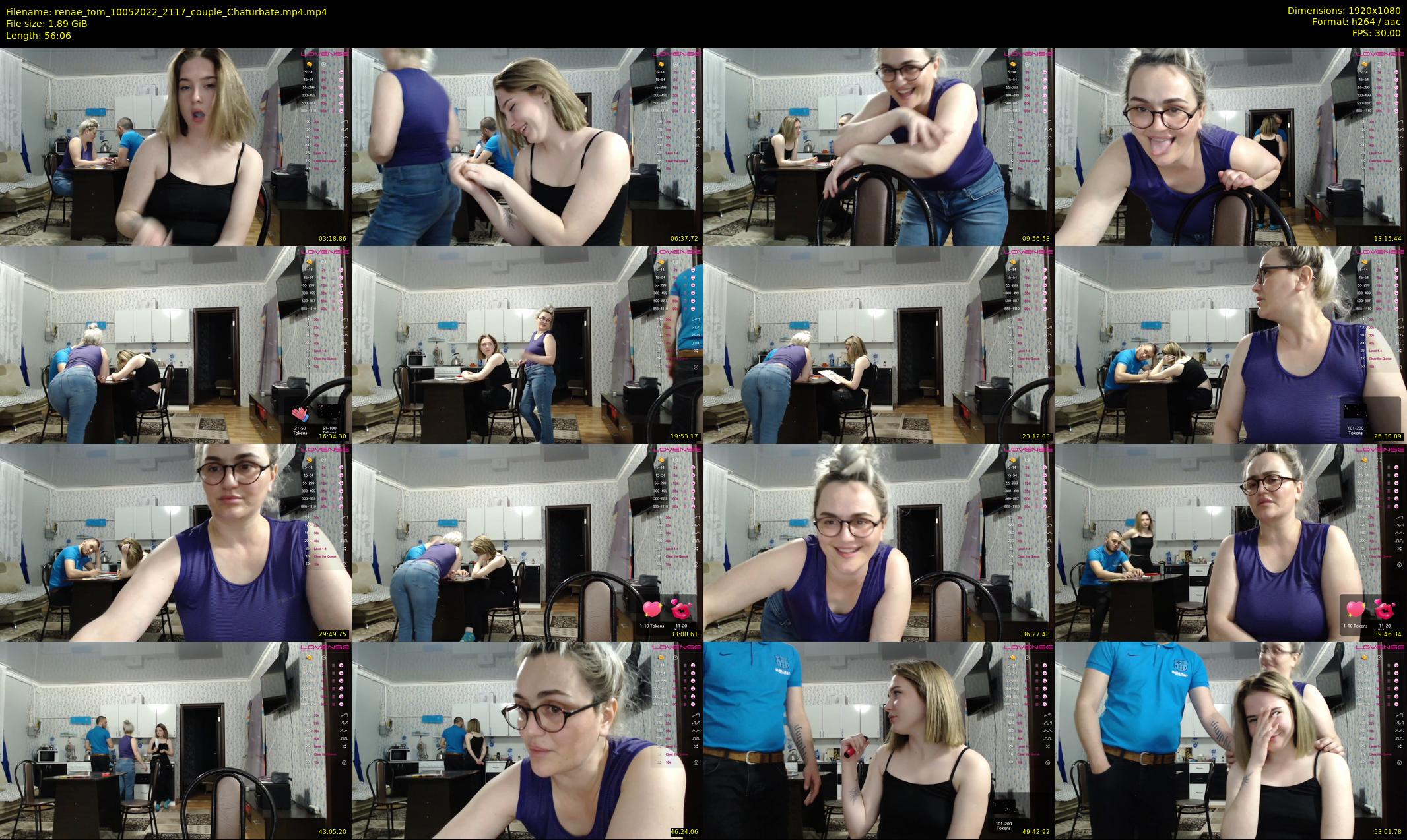 renae_tom — 57 minute Chaturbate couple cam show recording, 1080p, May 10, 2022