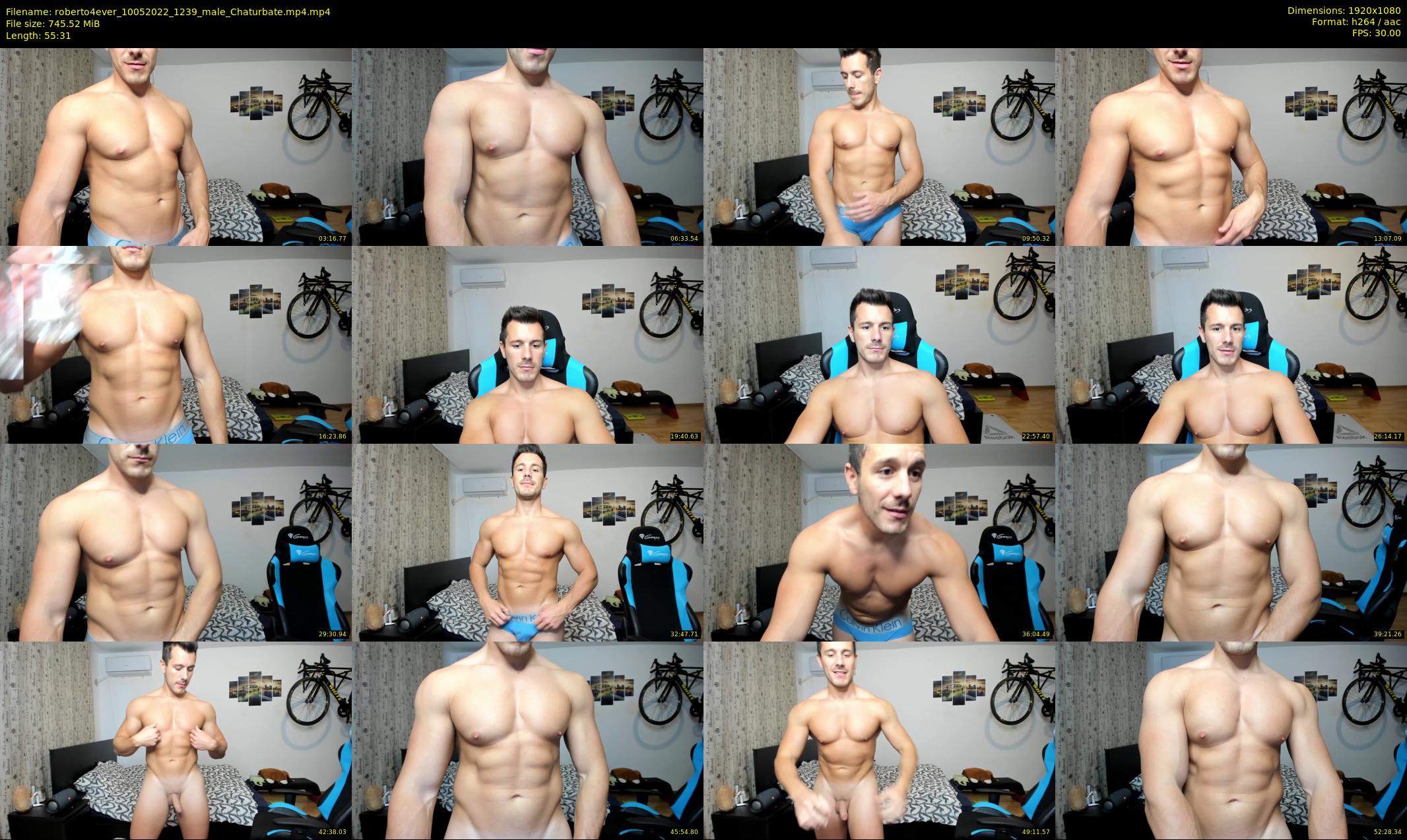 roberto4ever — 56 minute Chaturbate male cam show recording, 1080p, May 10, 2022